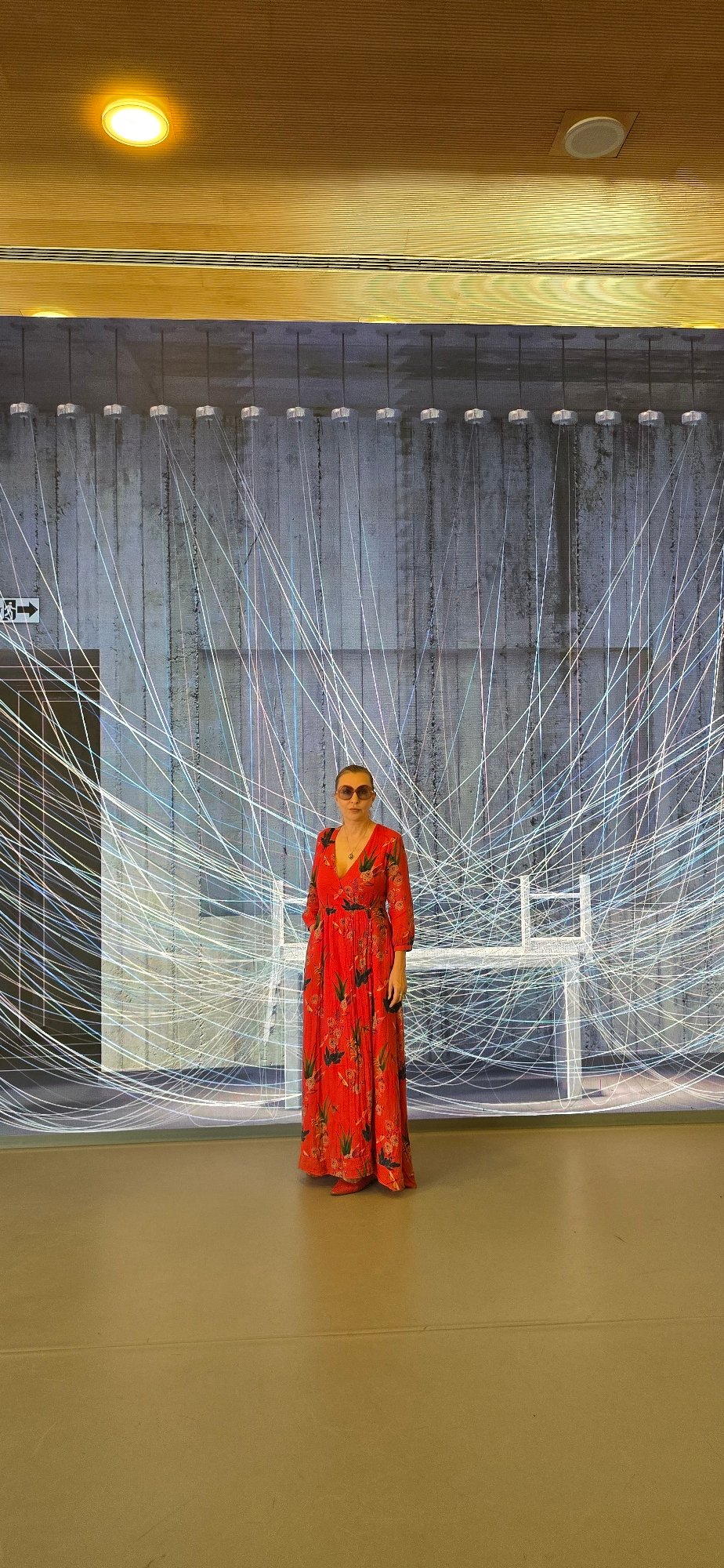 Fashion event unfolds at a Tel Aviv venue with digital displays