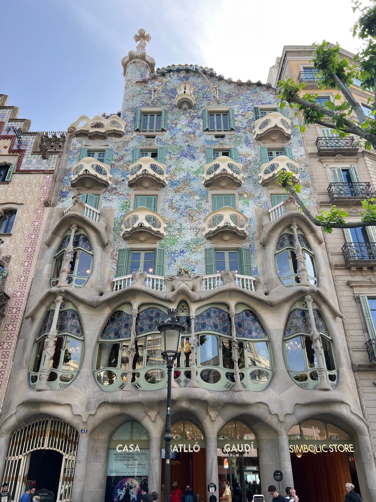 Gaudí's Casa Batlló facade documented in Barcelona