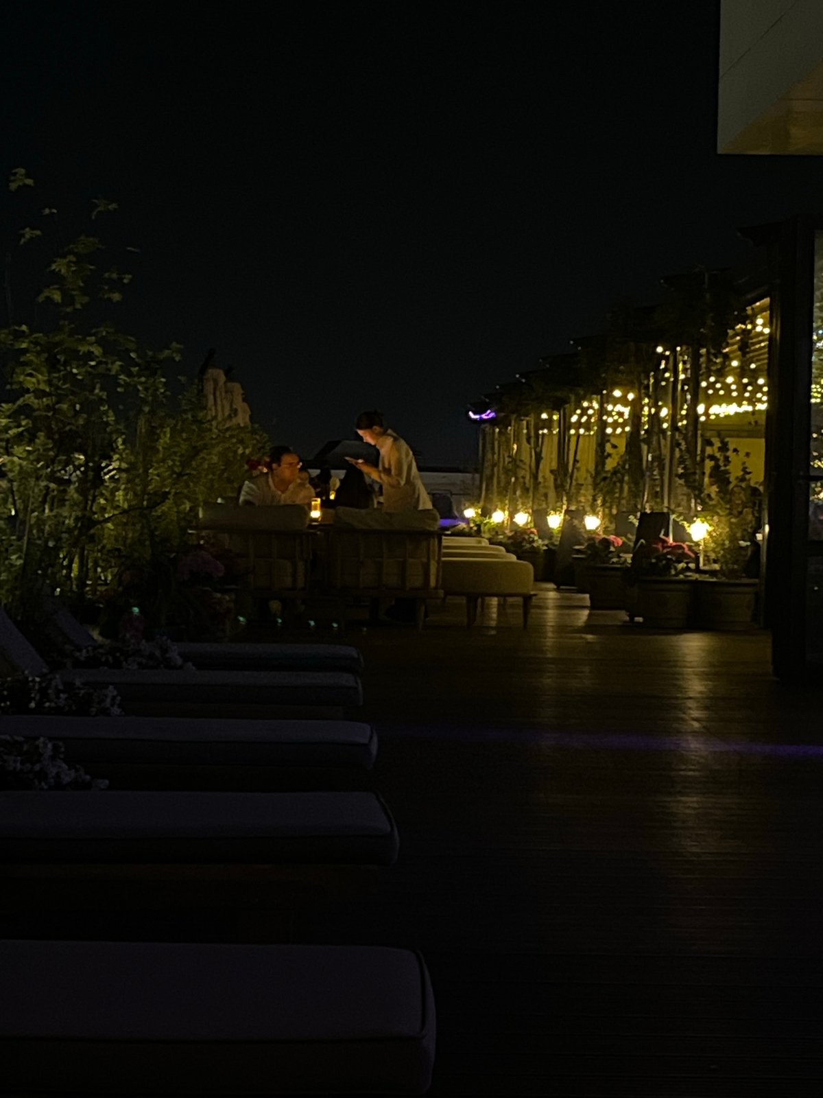 Evening rooftop party with DJ at Kazan restaurant venue