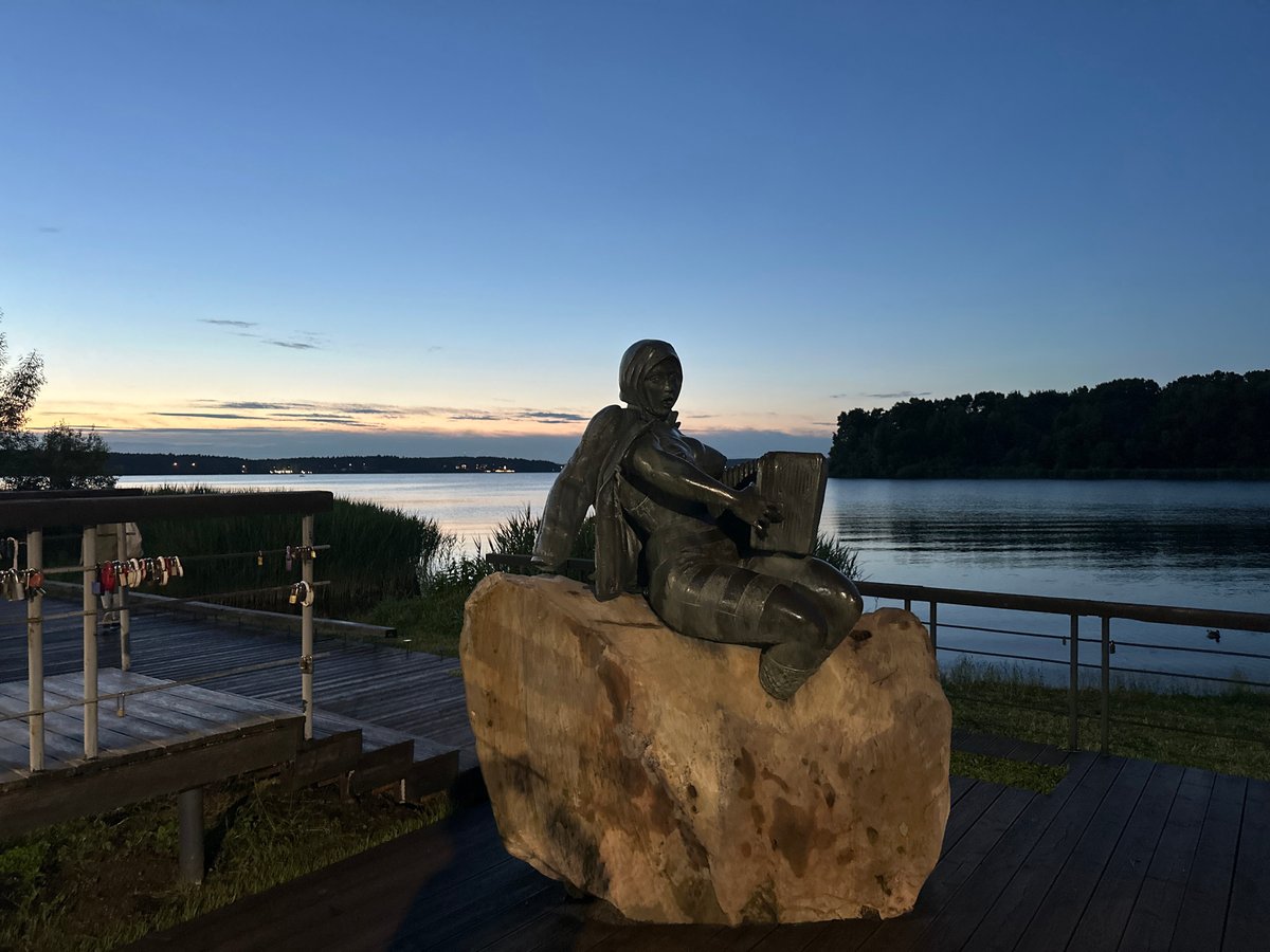 Twilight evening scenes around Lake Senezh, Solnechnogorsk