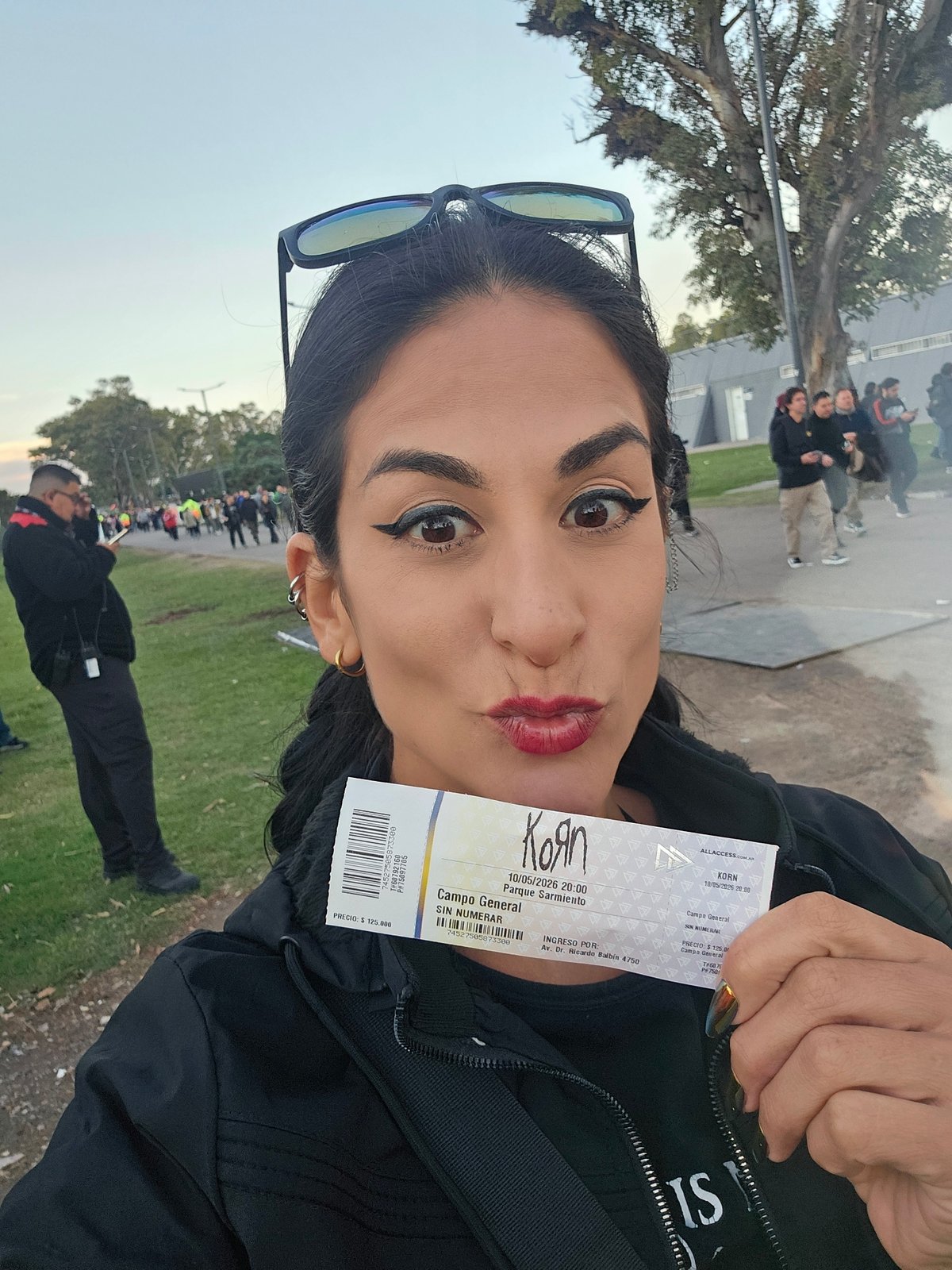 Concert crowds gather at Buenos Aires venue