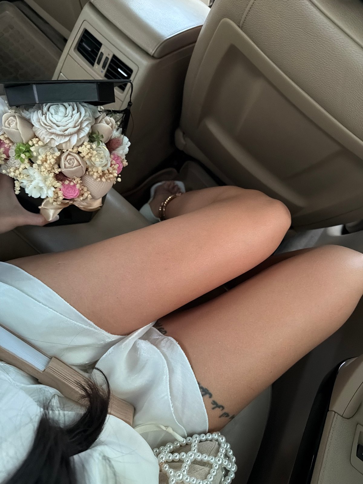 Car interior view captures person with tattoo in Burgas