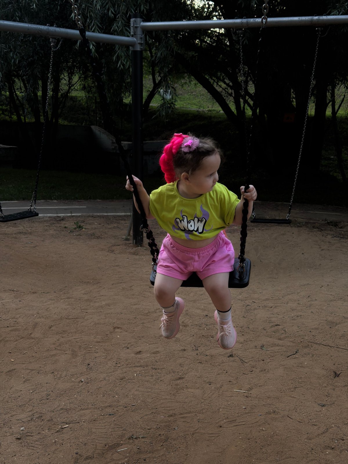 Playground afternoon at a Moscow park, summer 2026
