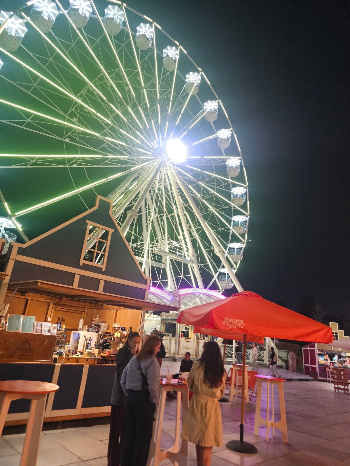 Evening stroll through illuminated central Sofia captures local attractions
