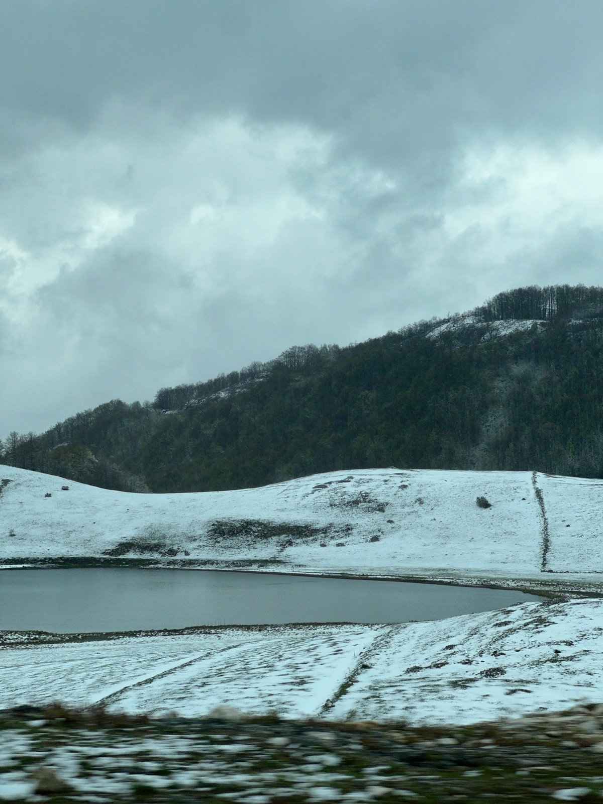 Winter landscape observed in Pašina voda, Montenegro