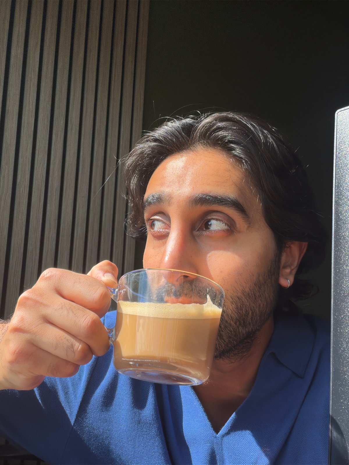 Work-from-home afternoon with coffee and lunch prep