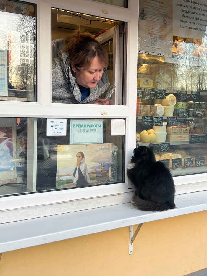 Tourist captures winter day tour of Saint Petersburg landmarks