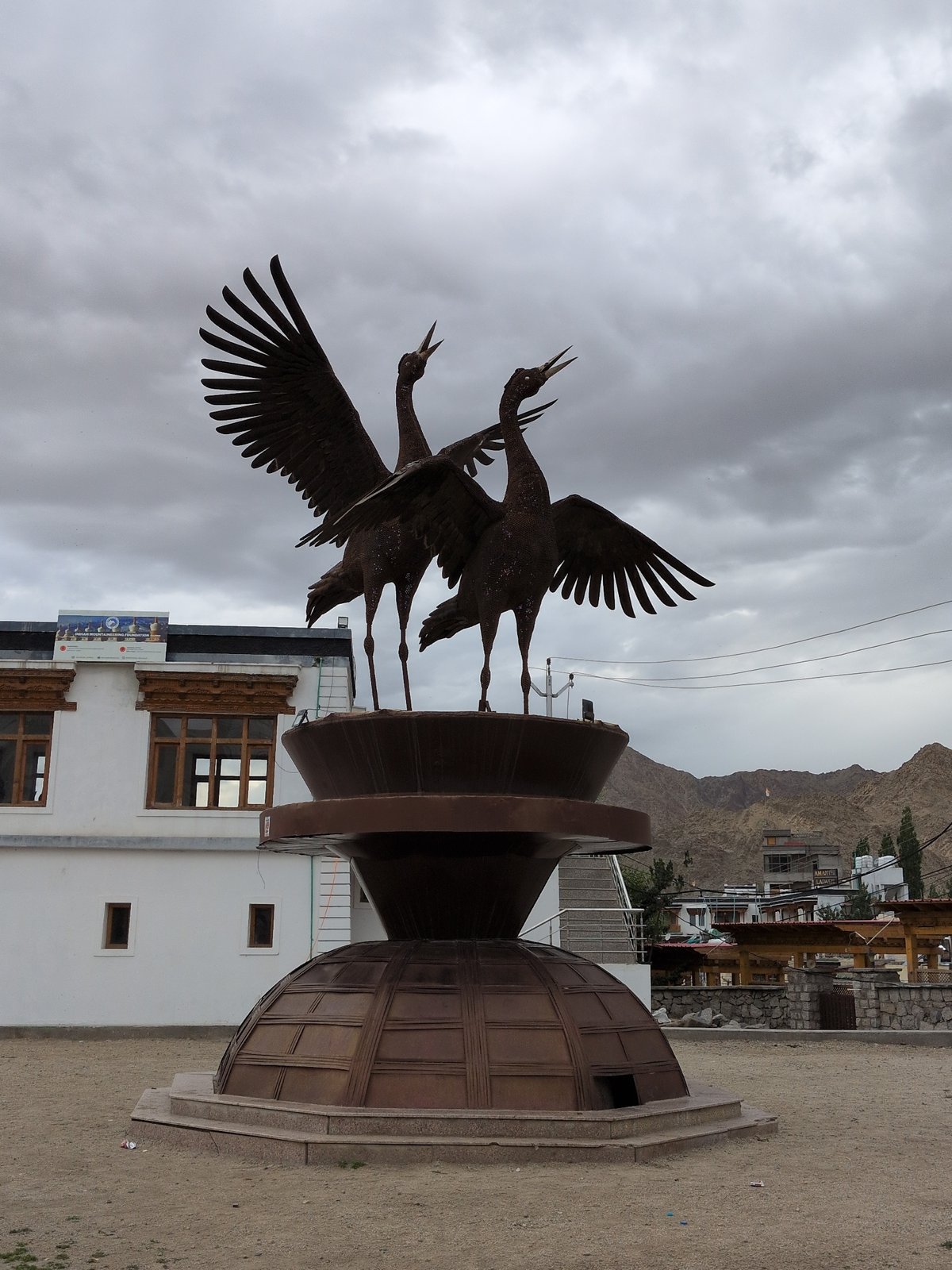Leh's public squares and streets, murals and all