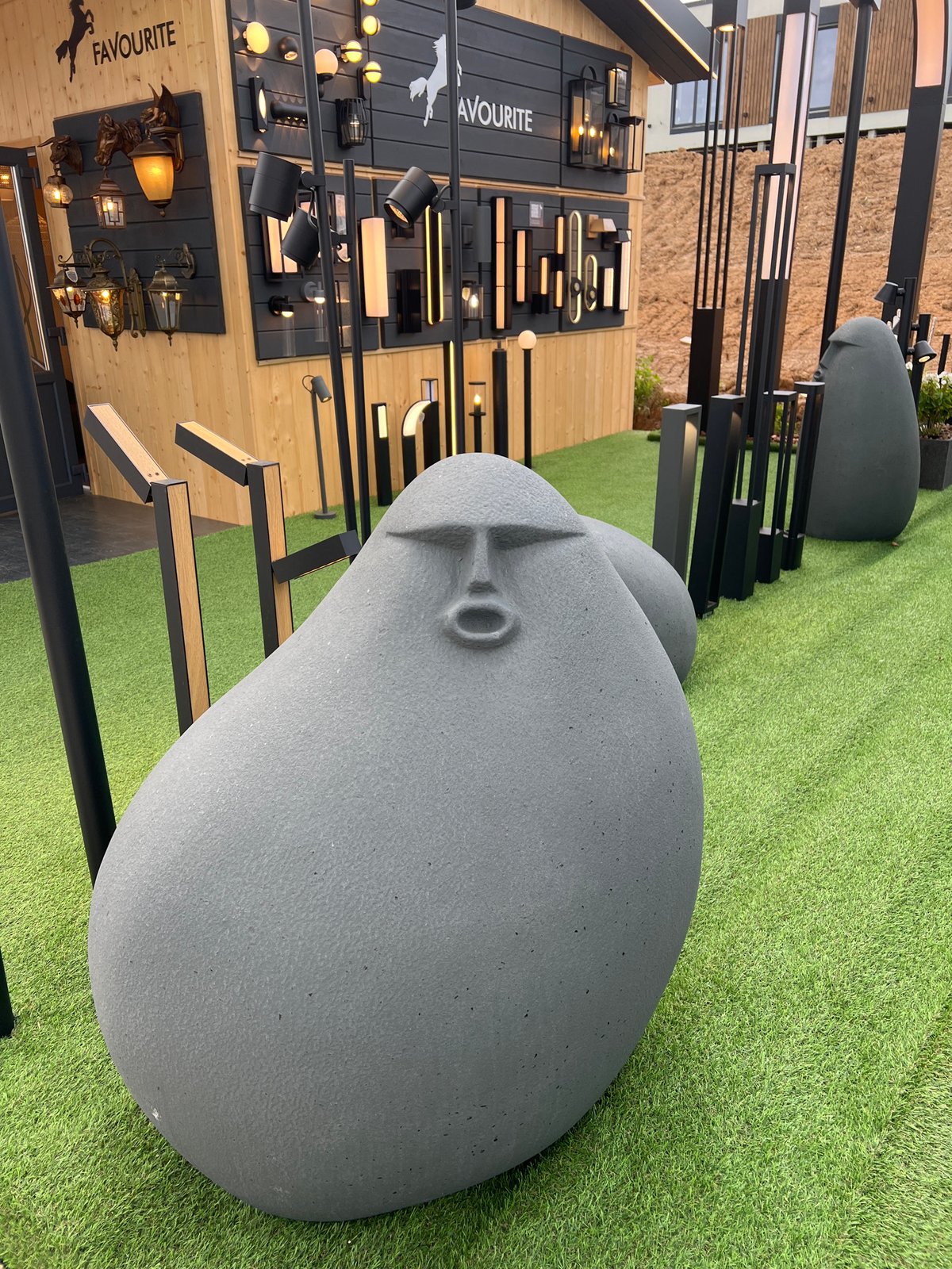 Outdoor art and design exhibition in Yakunino, Russia
