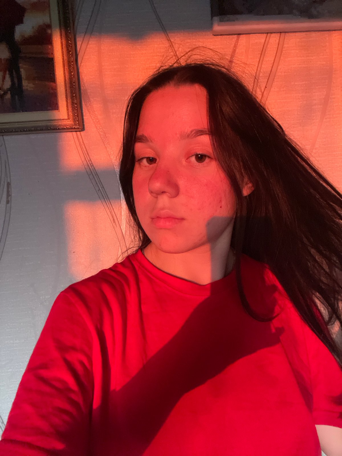 Sunset evening in rural Olkhovka, selfies and cats included