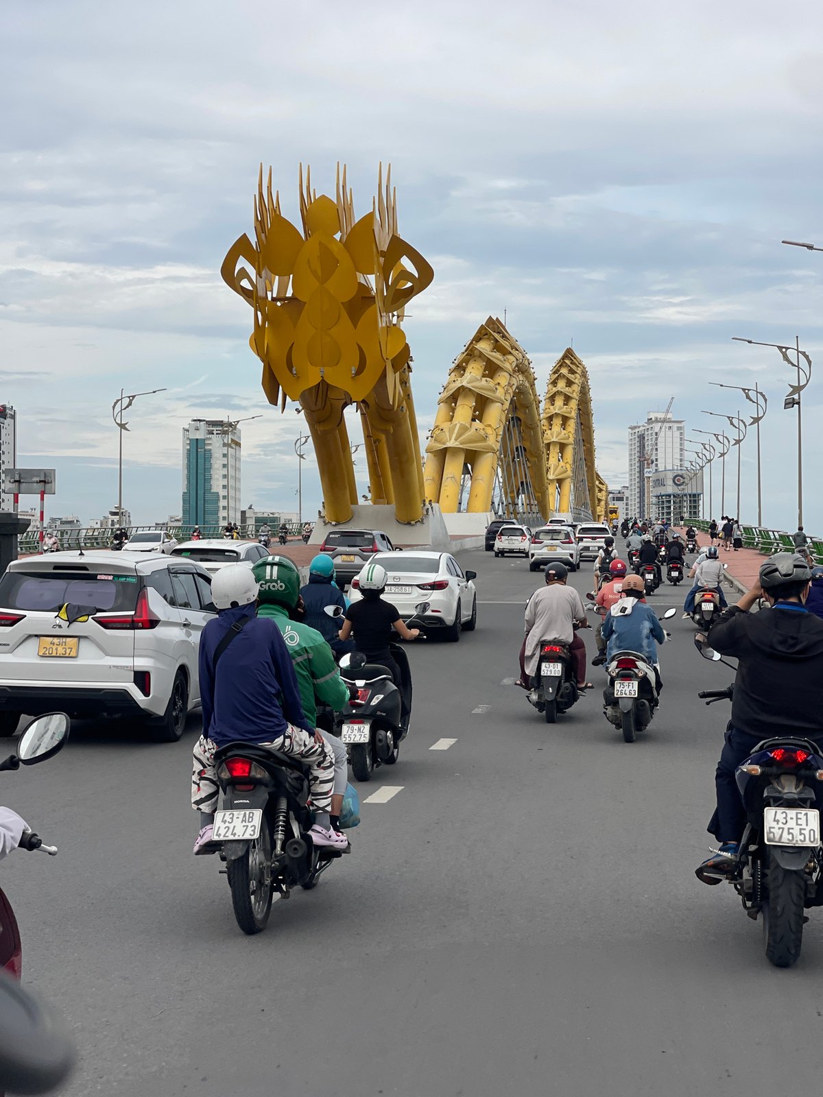 Morning tour through Da Nang streets, landmarks, and hotels