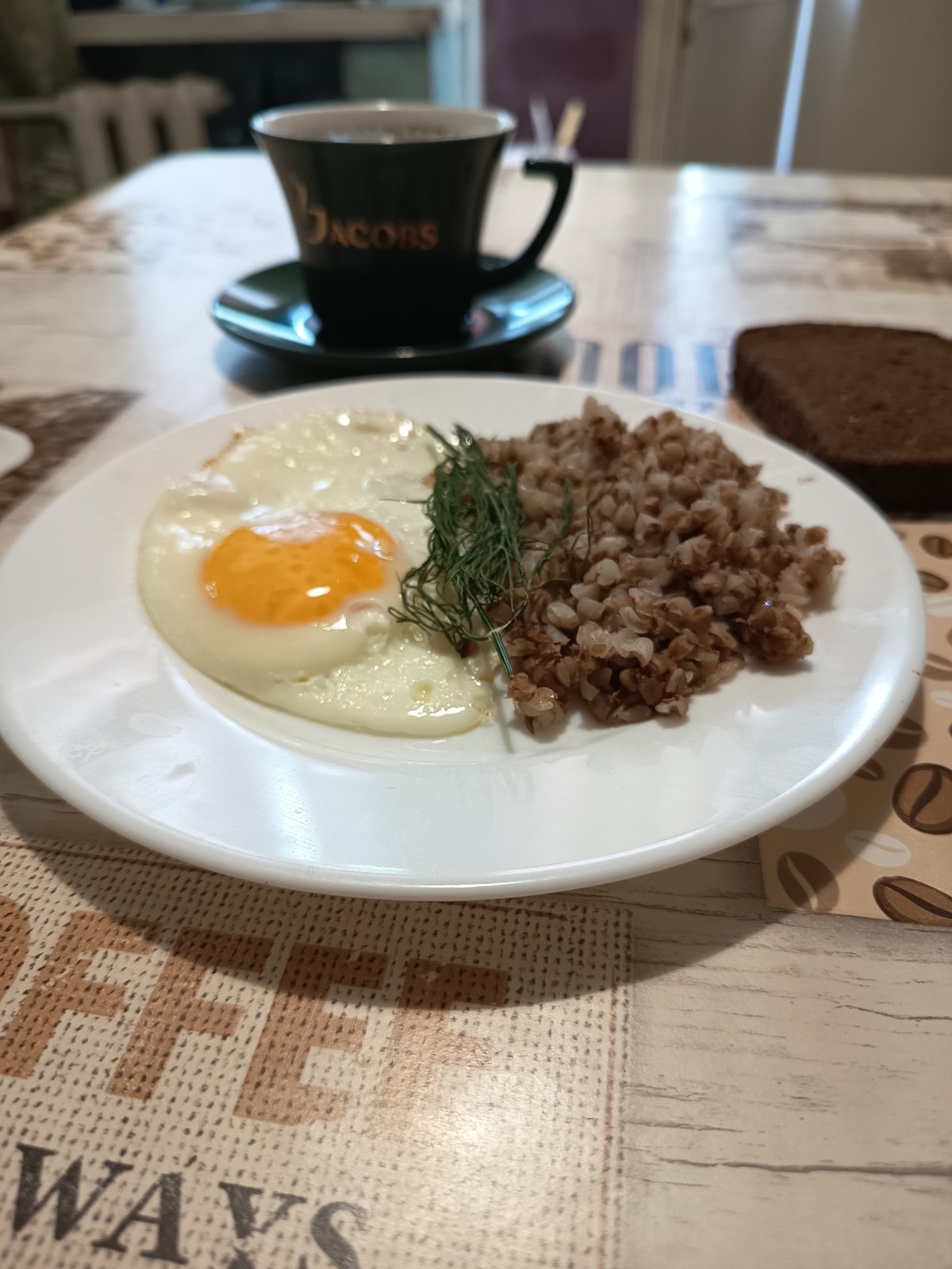 Classic Ukrainian breakfast laid out in Izmail, multiple angles