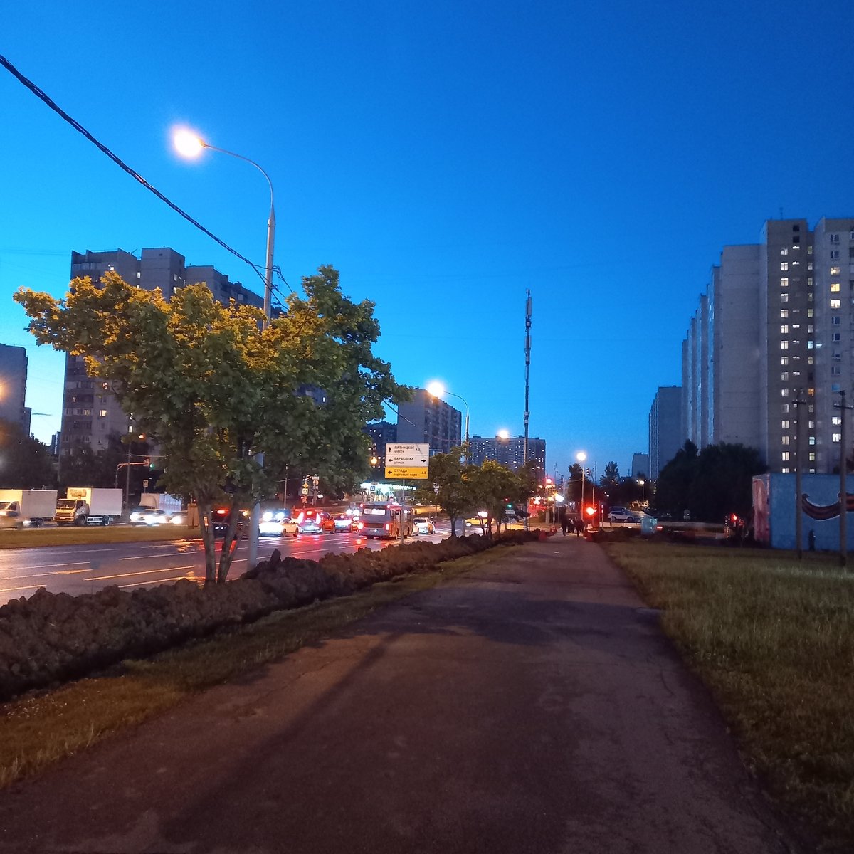 A quiet evening in Khimki, indoors and out