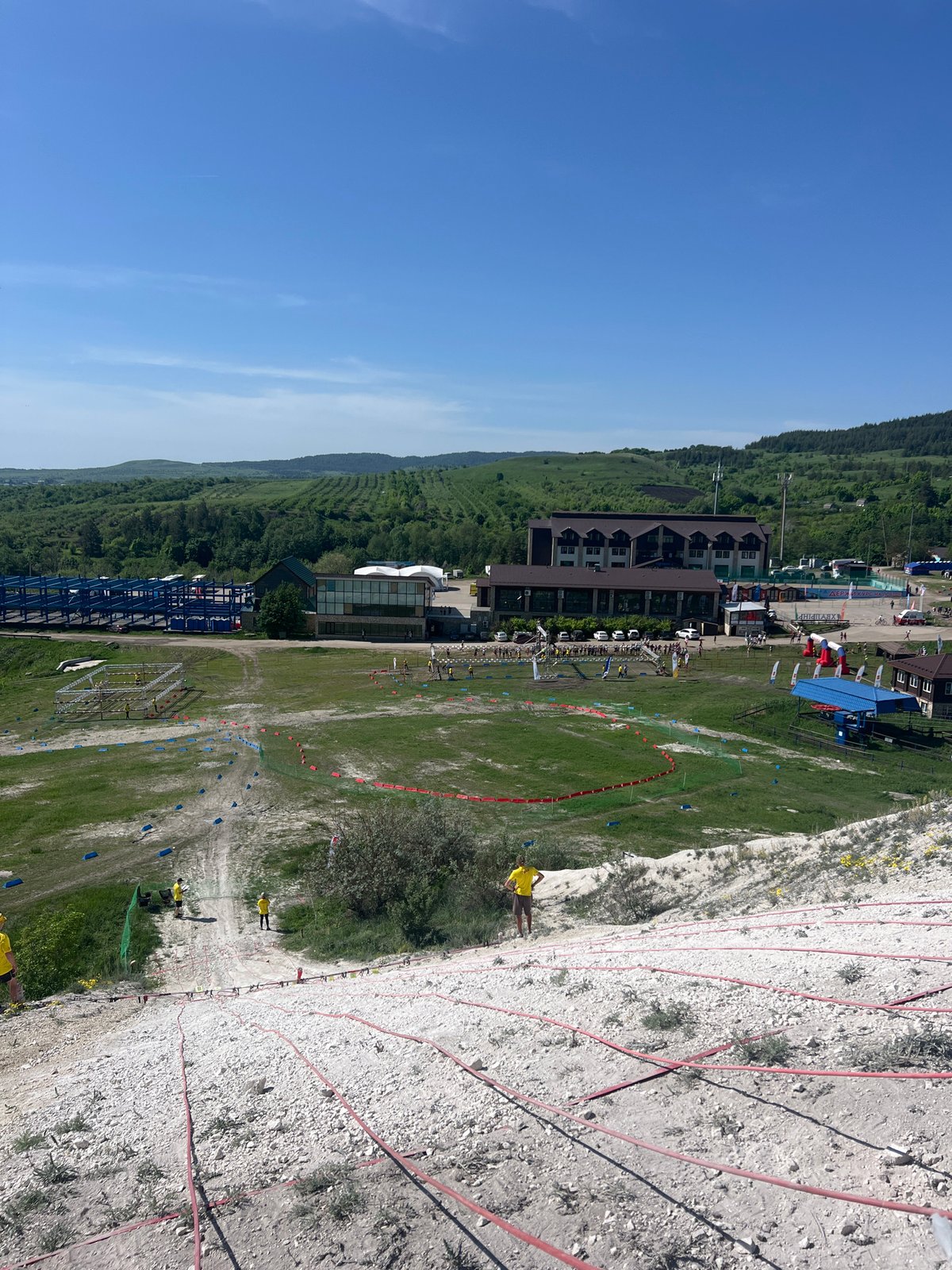 Outdoor obstacle race event held in Khvalynsk, Russia