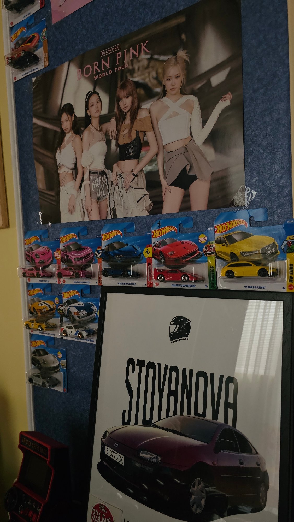 BLACKPINK tour poster spotted on decorated wall in Varna