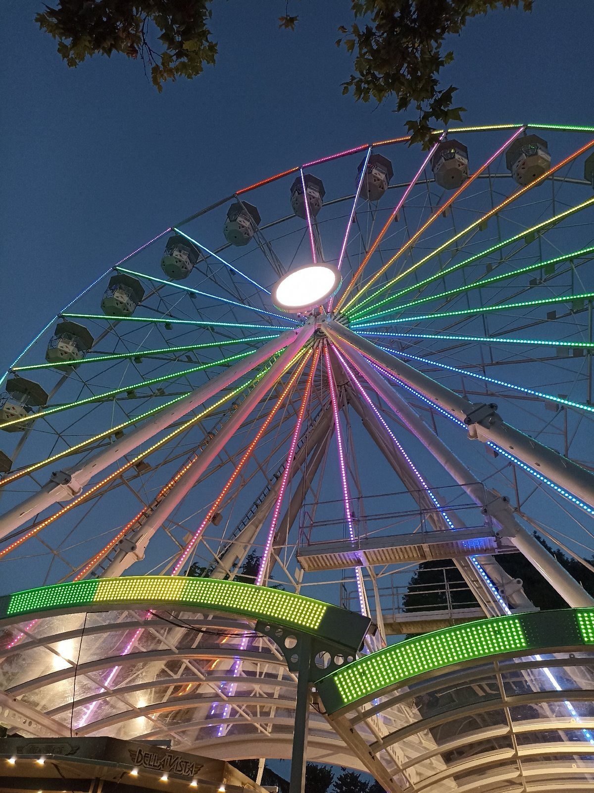 Burgas Sea Garden lights up on a summer evening