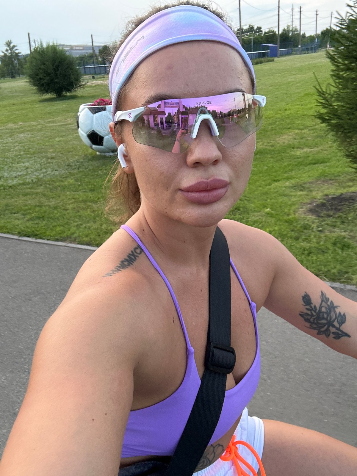 Cycling selfies from a summer afternoon in Yuzhnouralsk