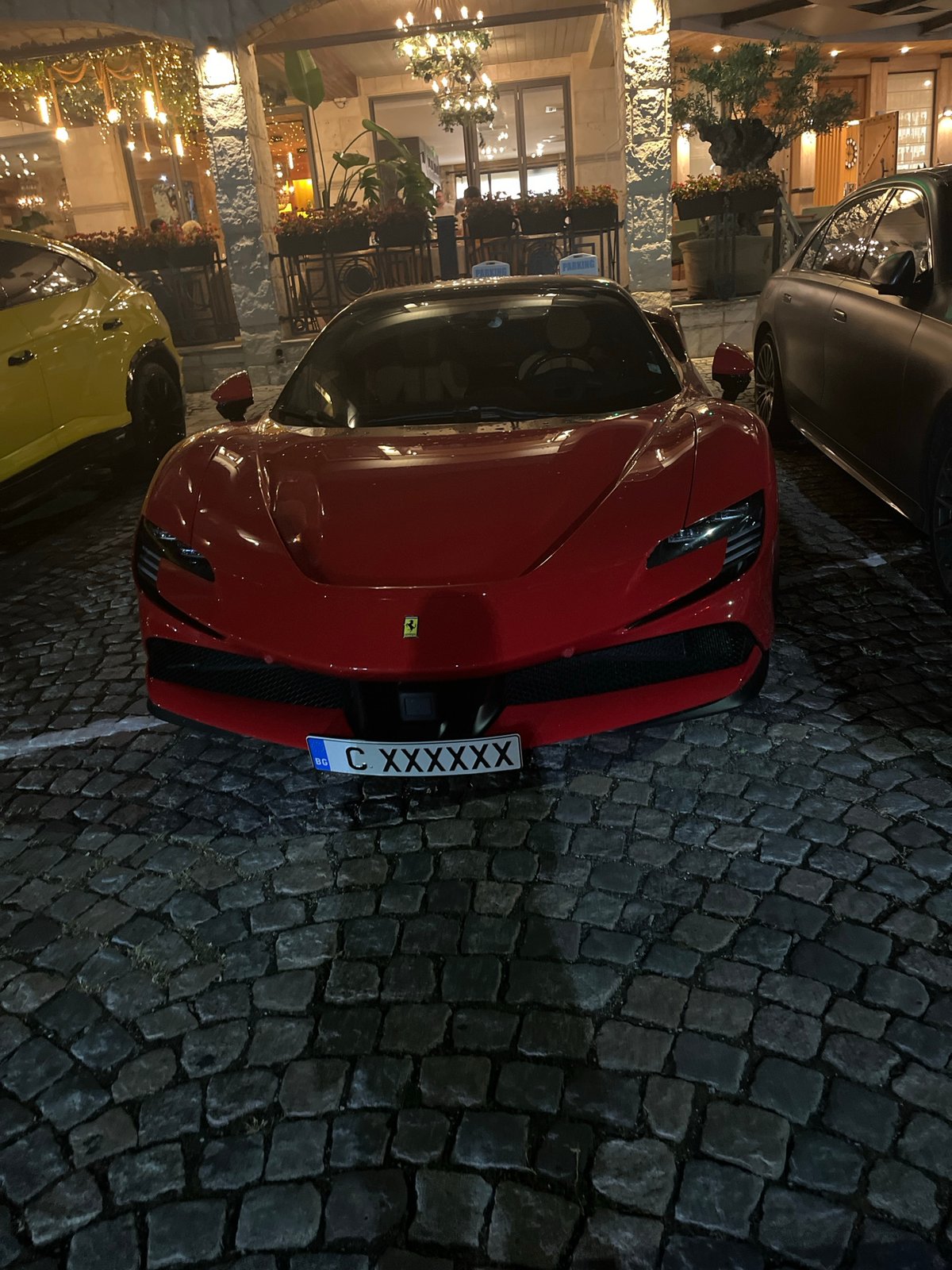 Ferrari on cobblestones and a glowing nightclub in Sozopol