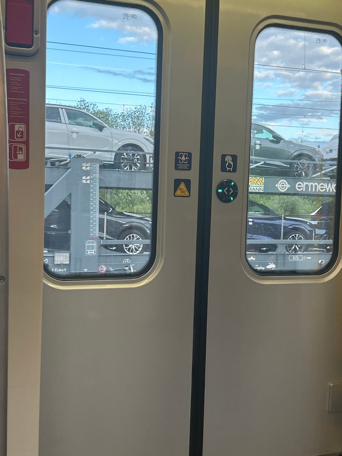 Passenger documents hour-long train journey with multiple railway observations