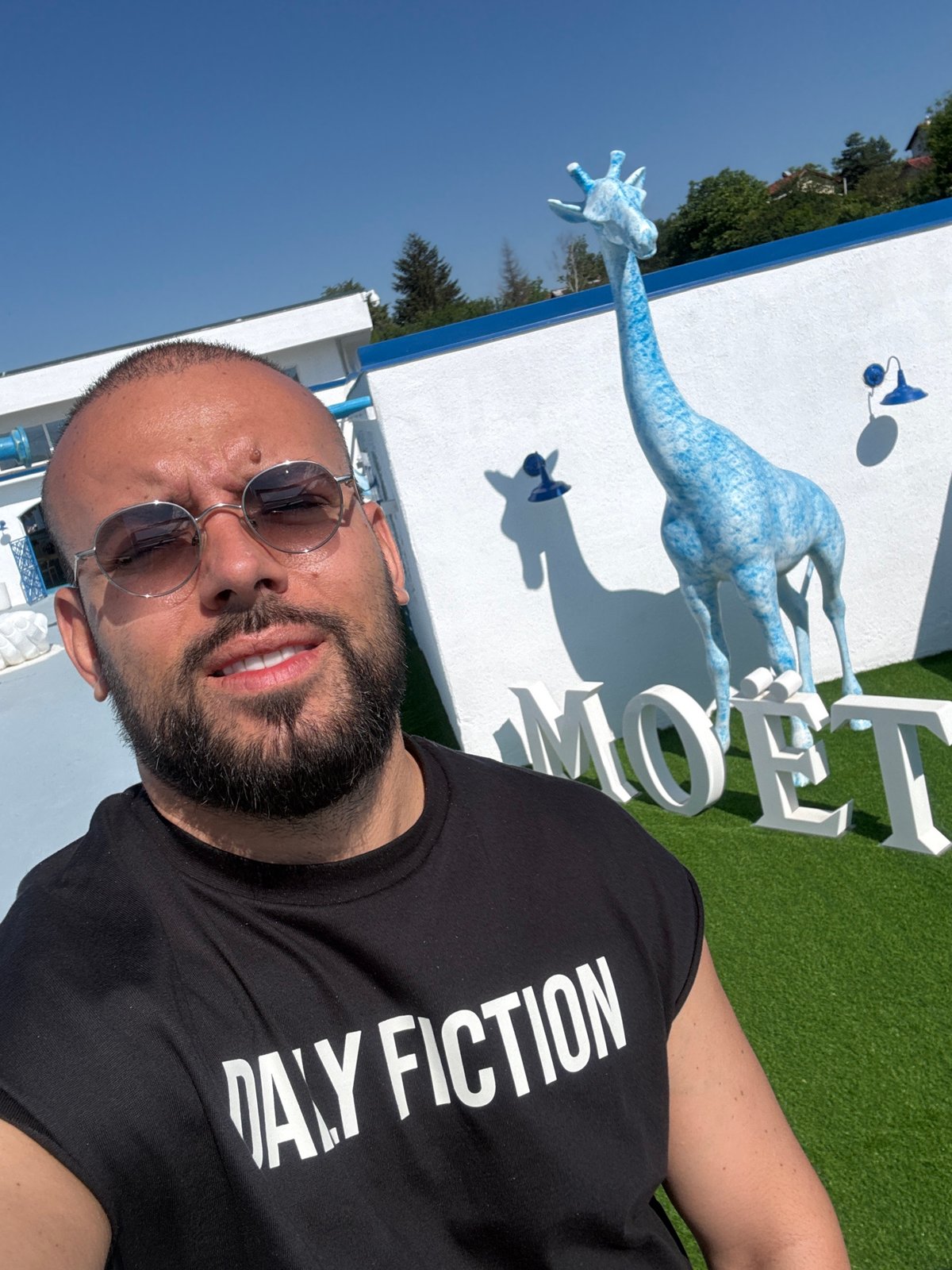 Morning visitors explore colorful sculpture park in Bulgarian village