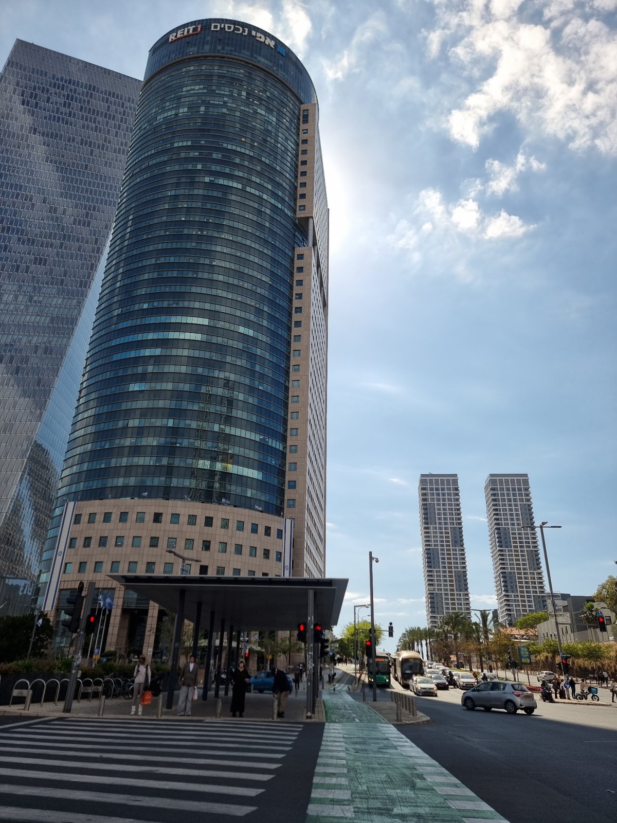 Street scenes and selfie captured in Tel Aviv