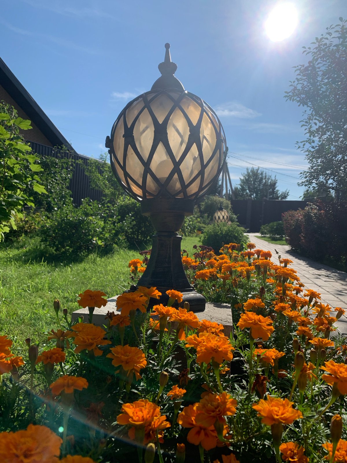 Late summer garden in full bloom, Rozhdestveno