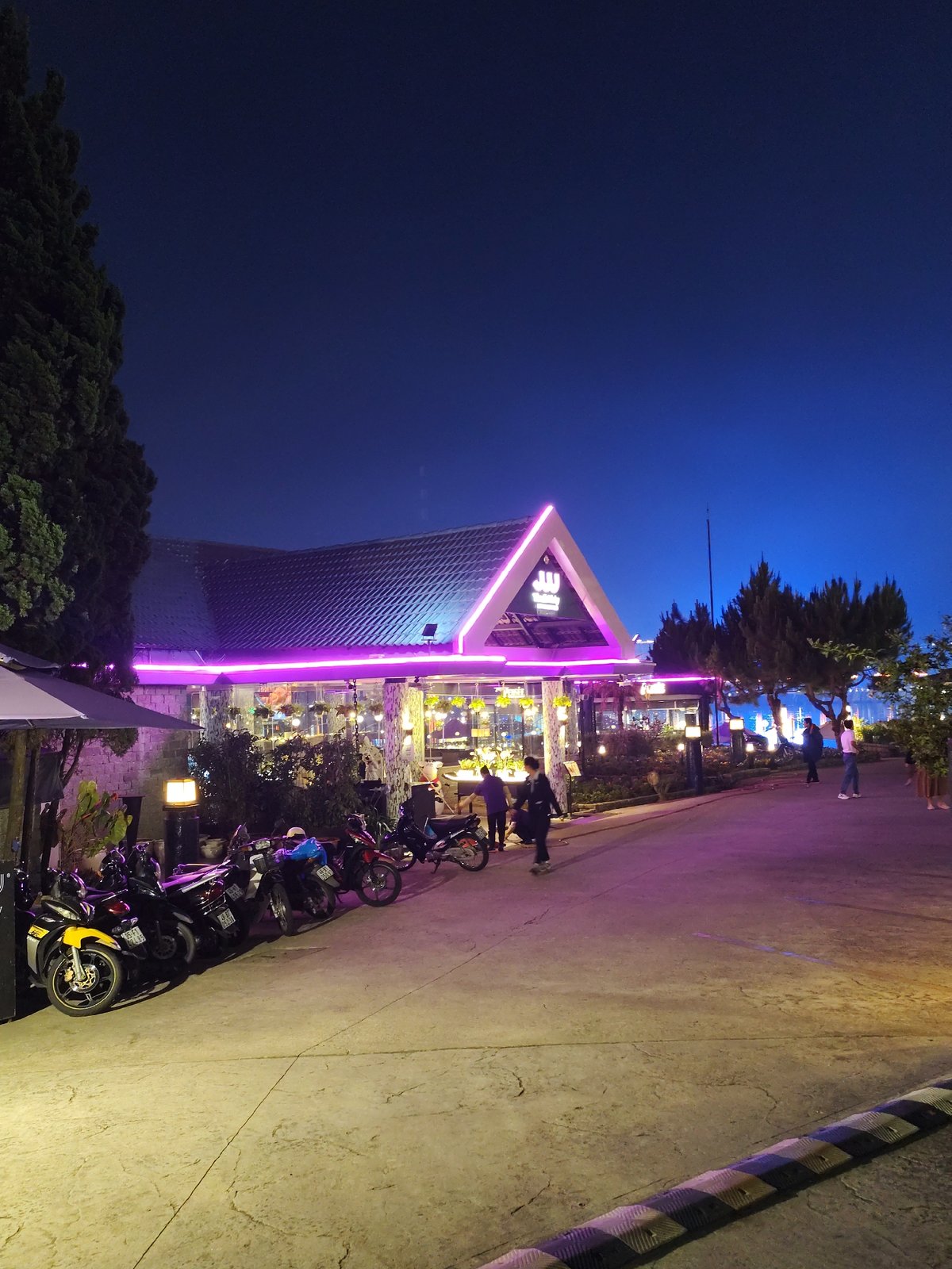 Nighttime urban scenes documented across Da Lat, Vietnam