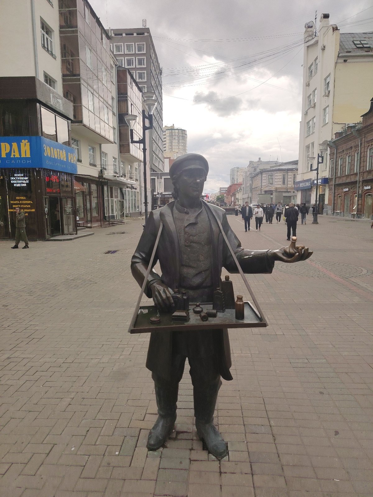 Urban street life documented across city center morning hours
