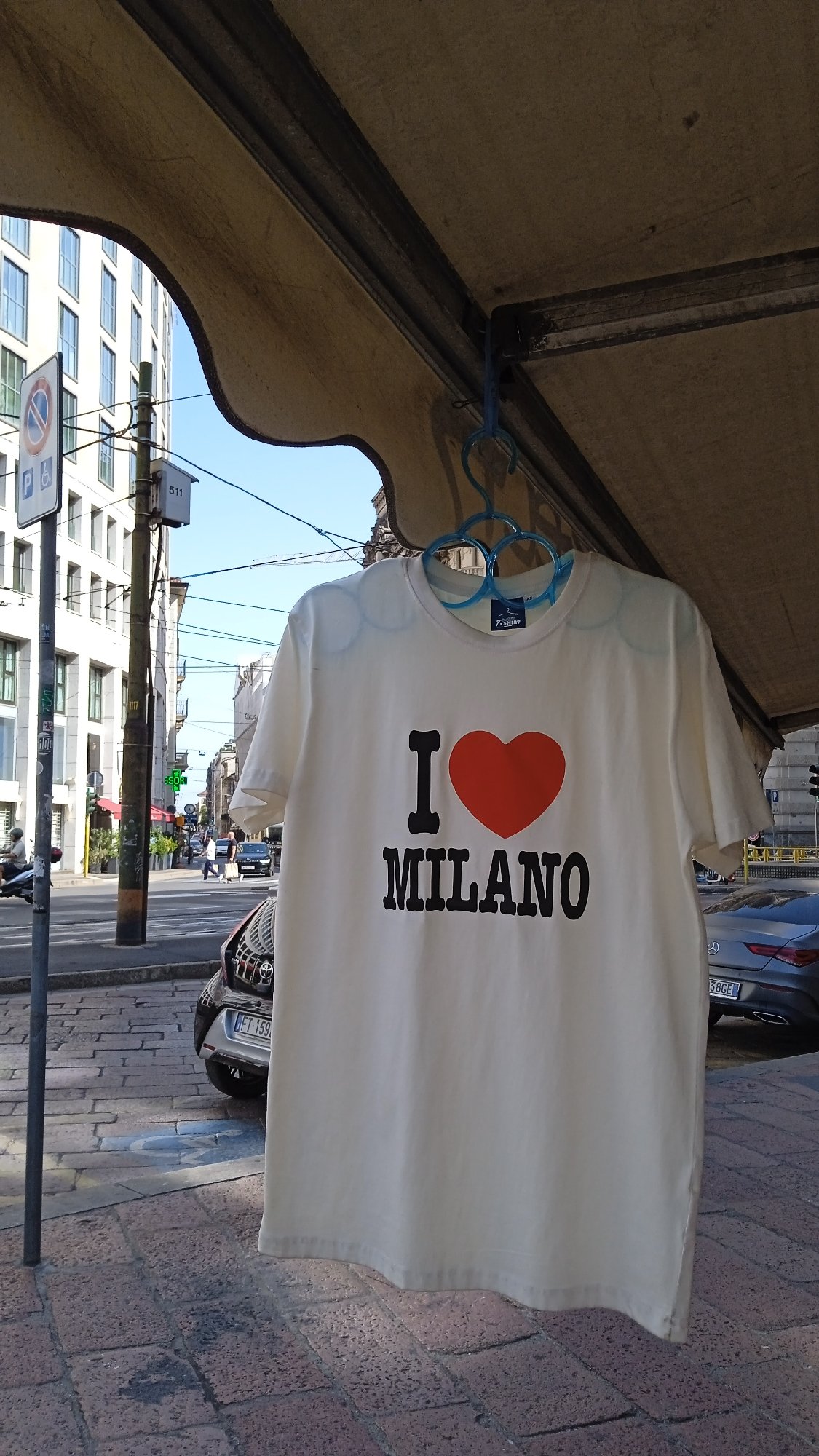 Summer afternoon on the streets of central Milan