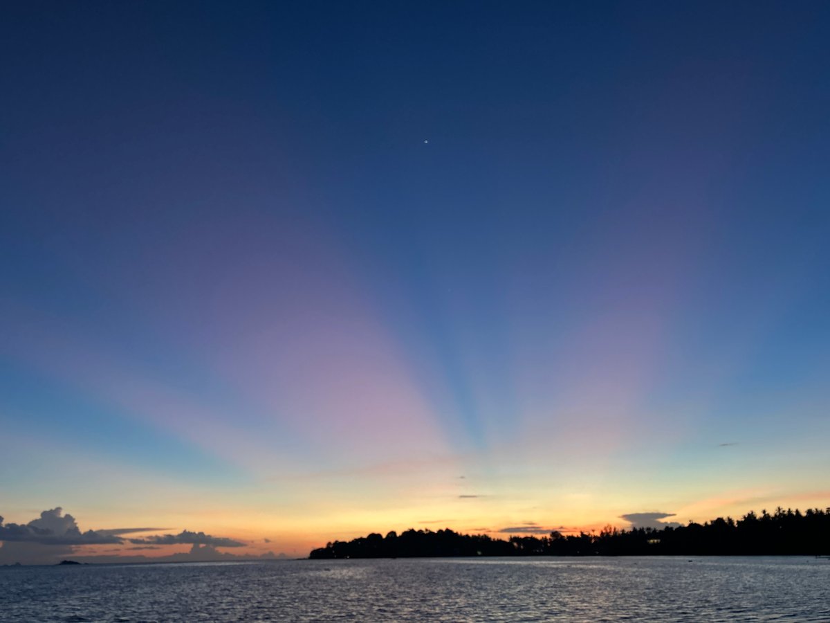 Sunset over the Gulf of Thailand from Koh Phangan