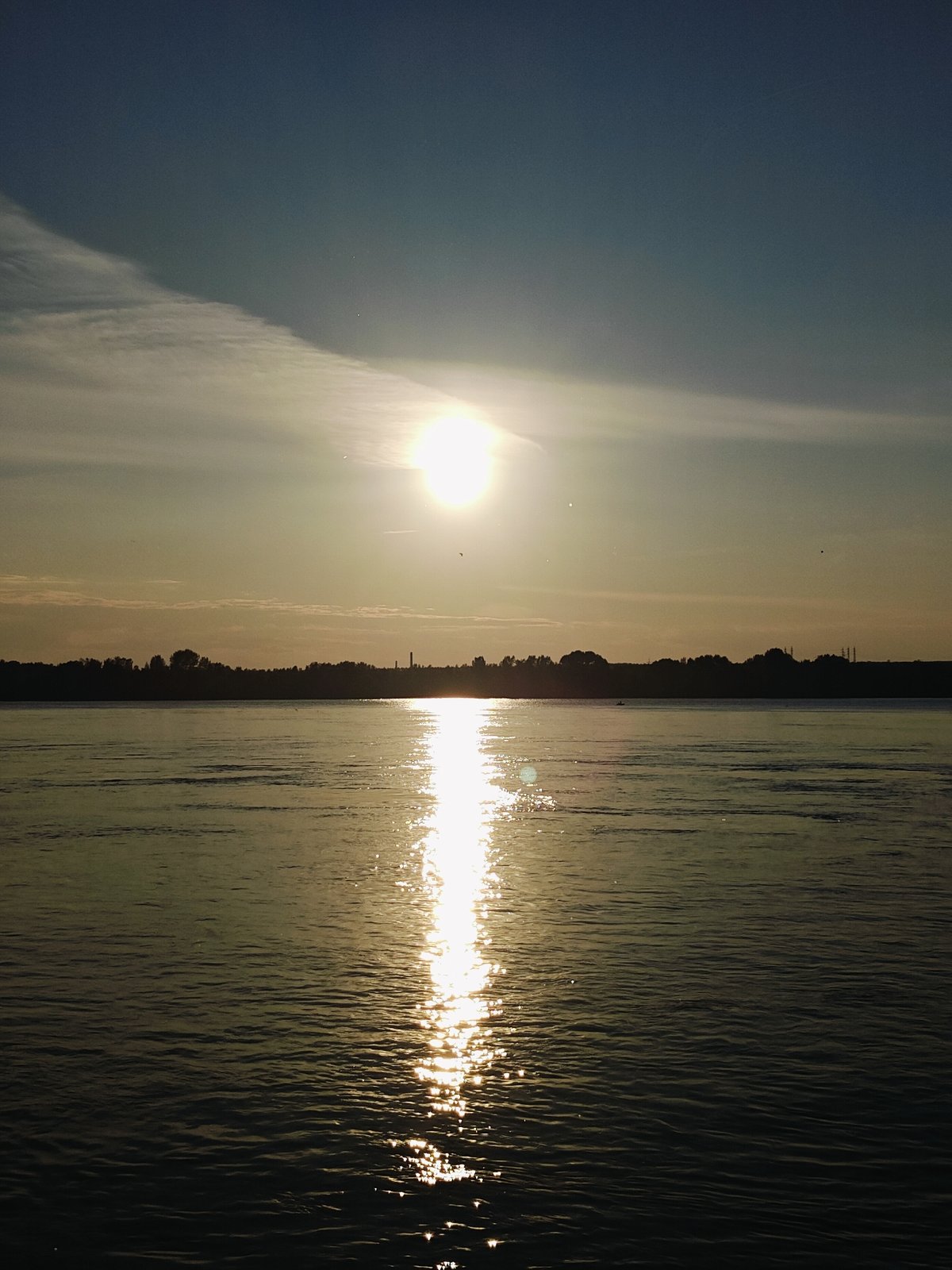Fishing the Kama River at golden hour in Chaikovsky