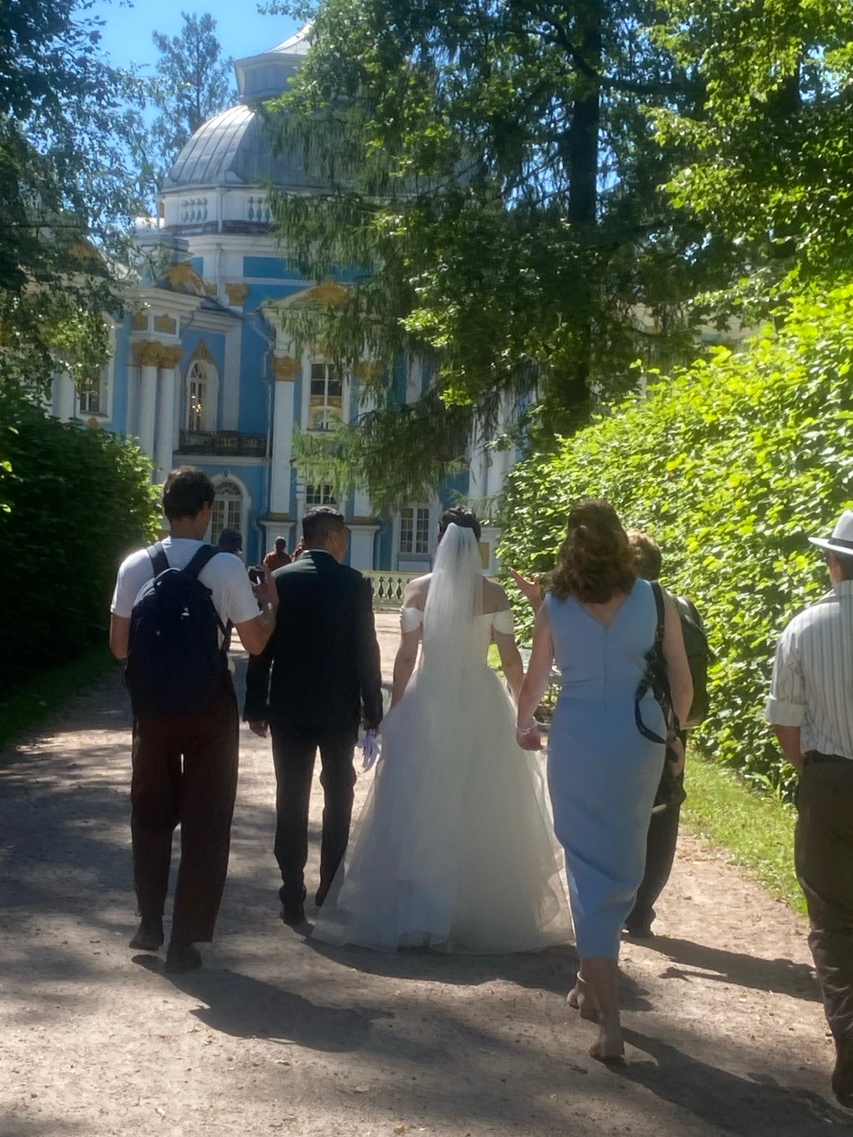 Wedding portraits at Catherine Palace, Pushkin