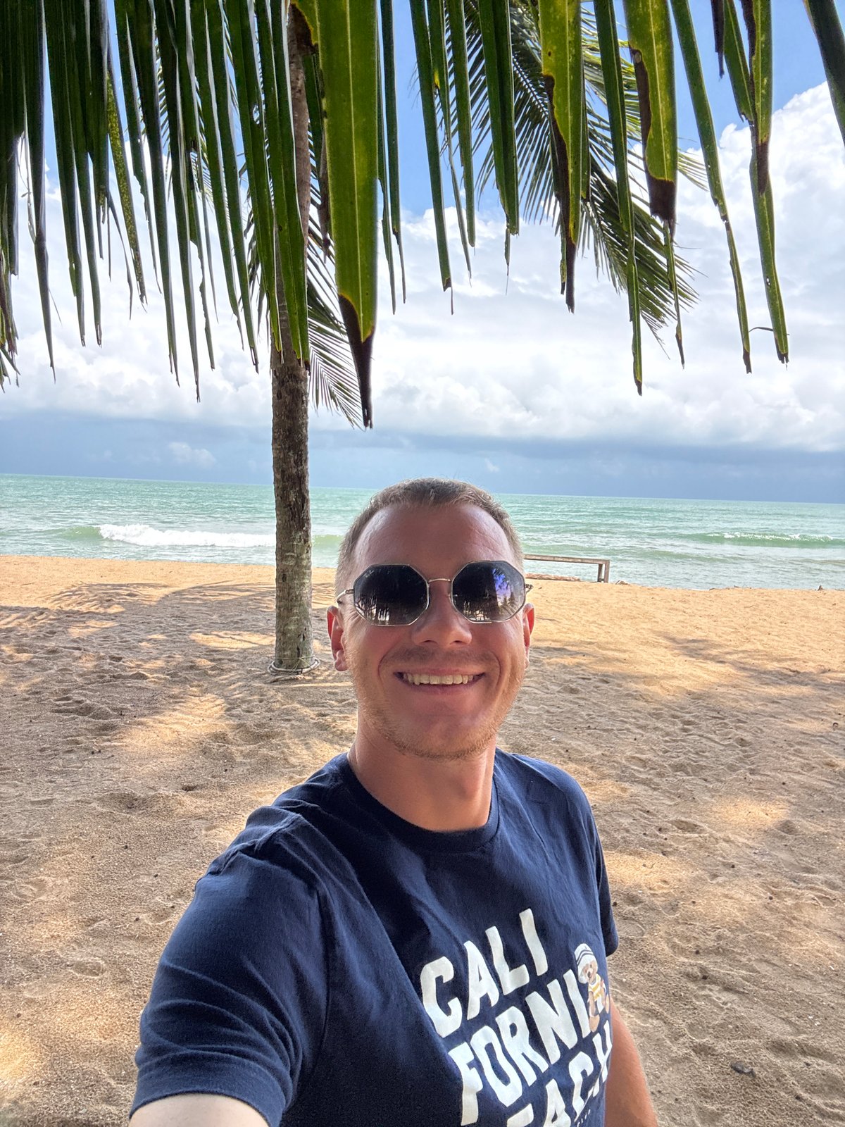 Afternoon beach stop in Ban Khuk Khak, southern Thailand