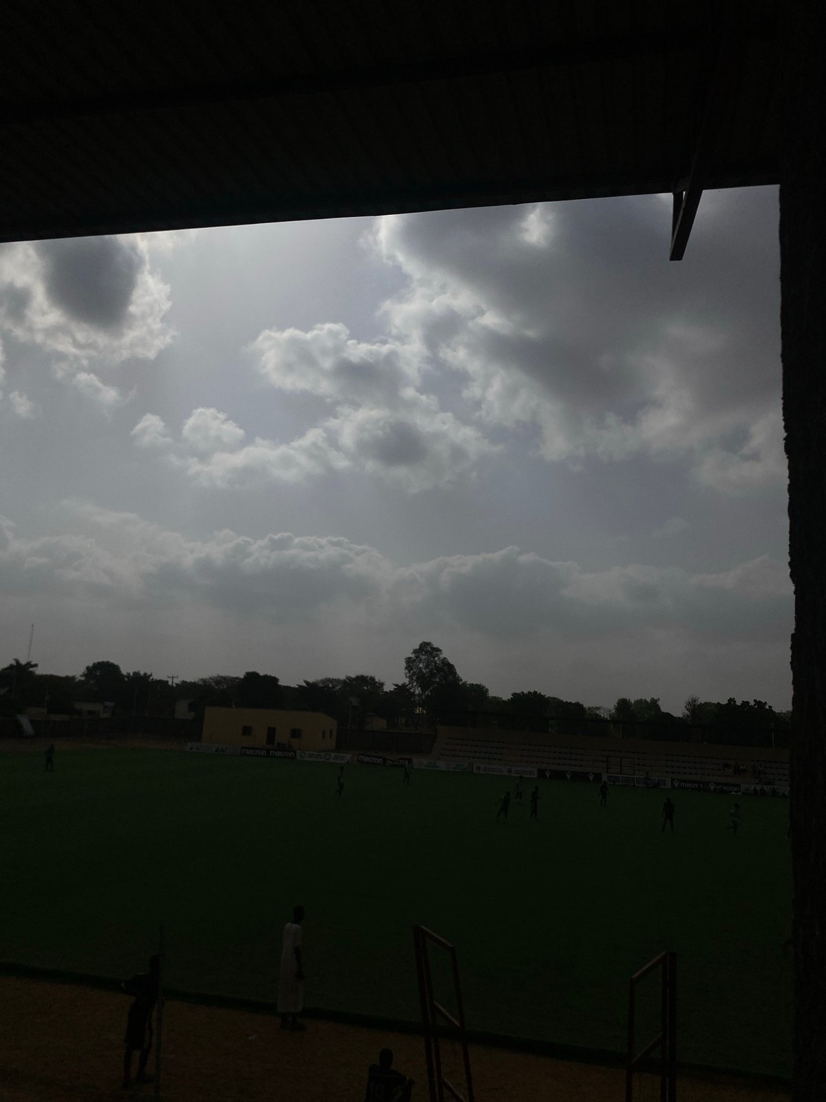 Football stadium observed in Tudun Wada, Nigeria morning hours
