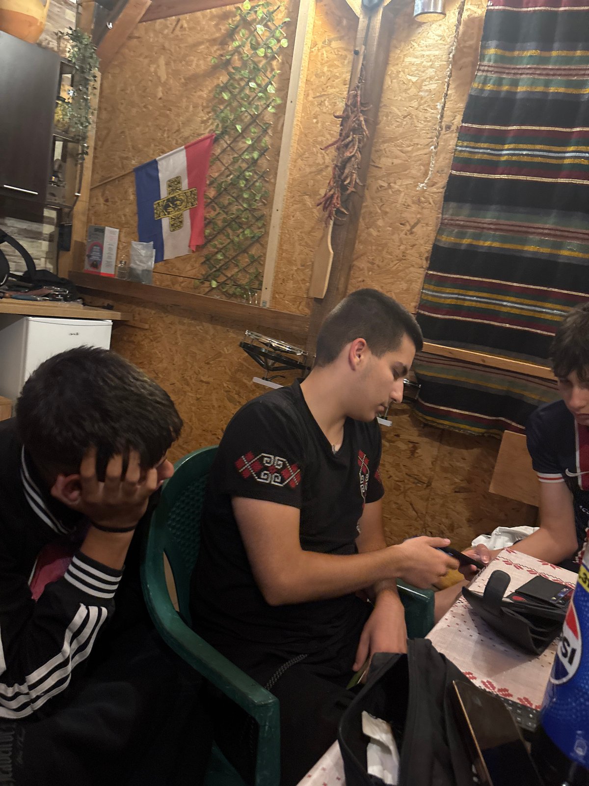 Late night hangout in wooden room, Novi Iskar