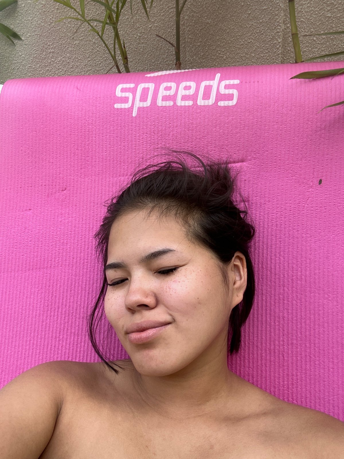 Poolside and mat: a slow morning at a Bali resort