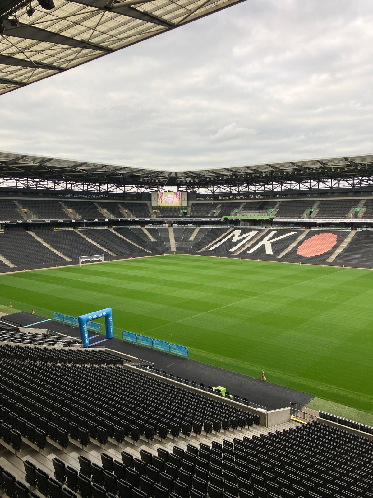 Empty Stadium MK captured in Milton Keynes afternoon