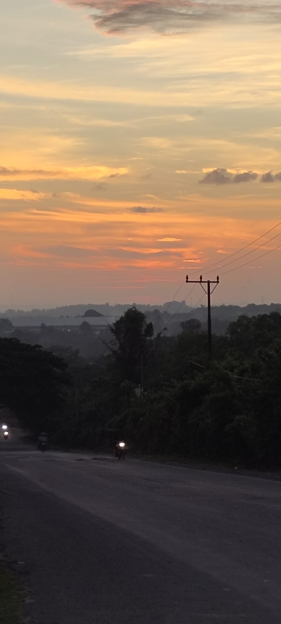Colorful dawn skies captured across Lhokseumawe, Indonesia