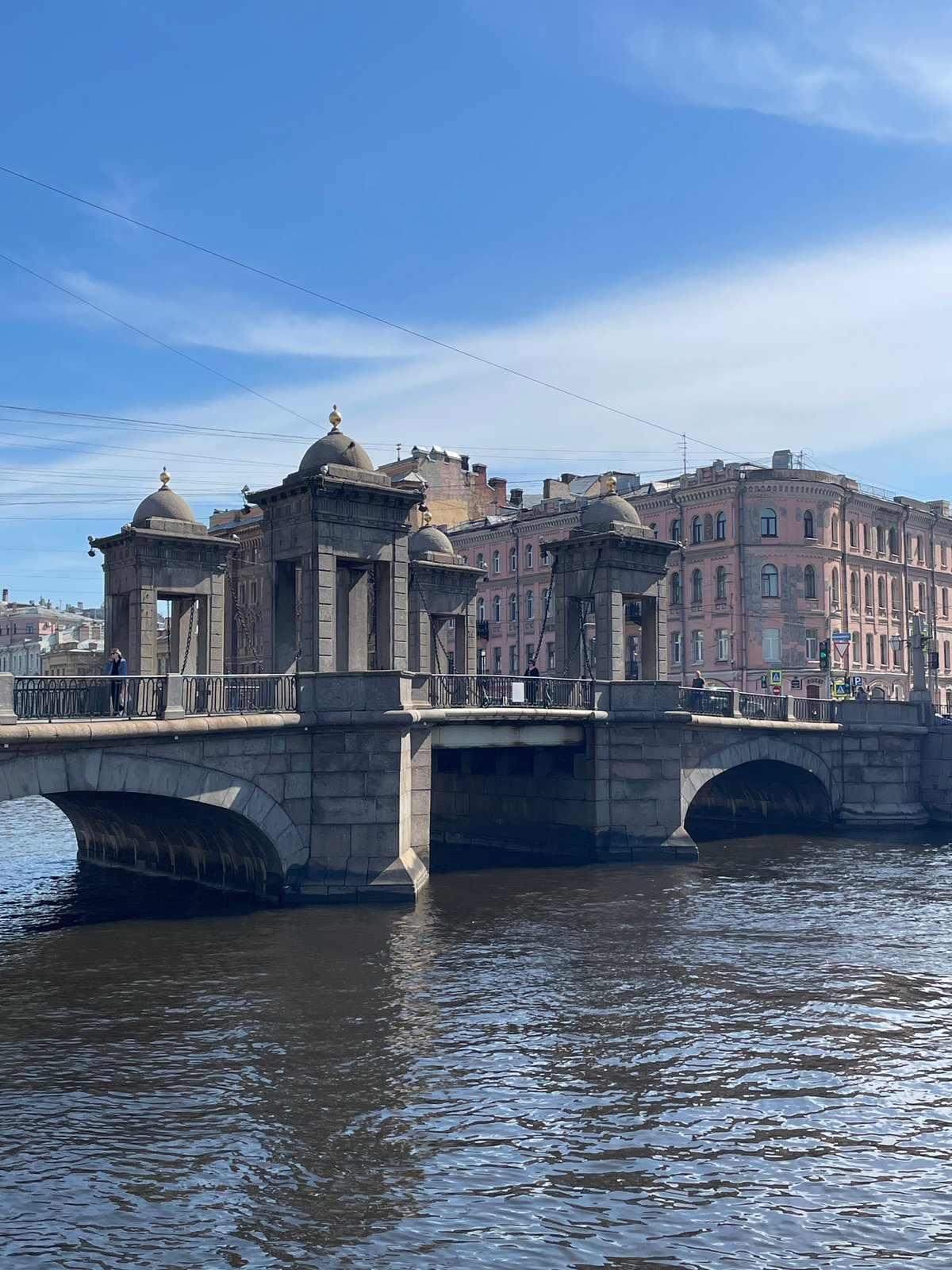 Morning scenes captured across central Saint Petersburg bridges, theatre