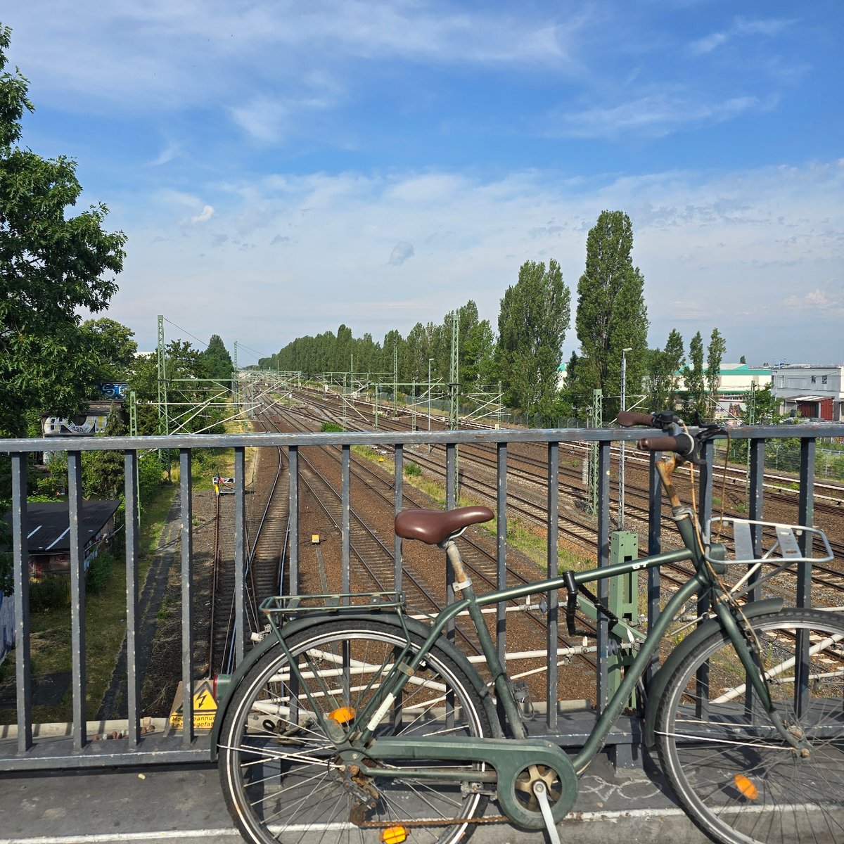 Morning scenes around Beusselstraße S-Bahn station, Berlin