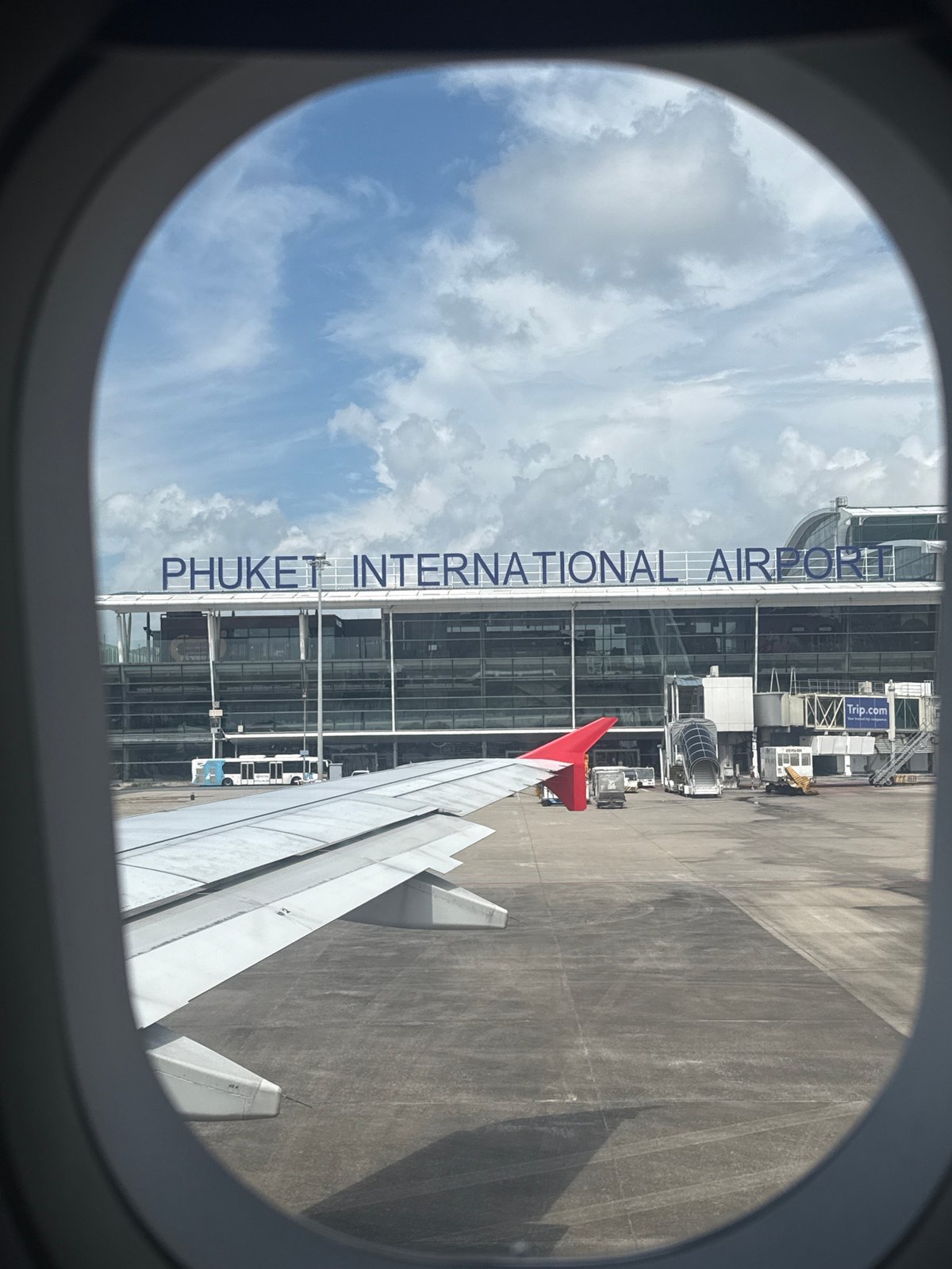 Arrival and departure activity at Phuket International Airport