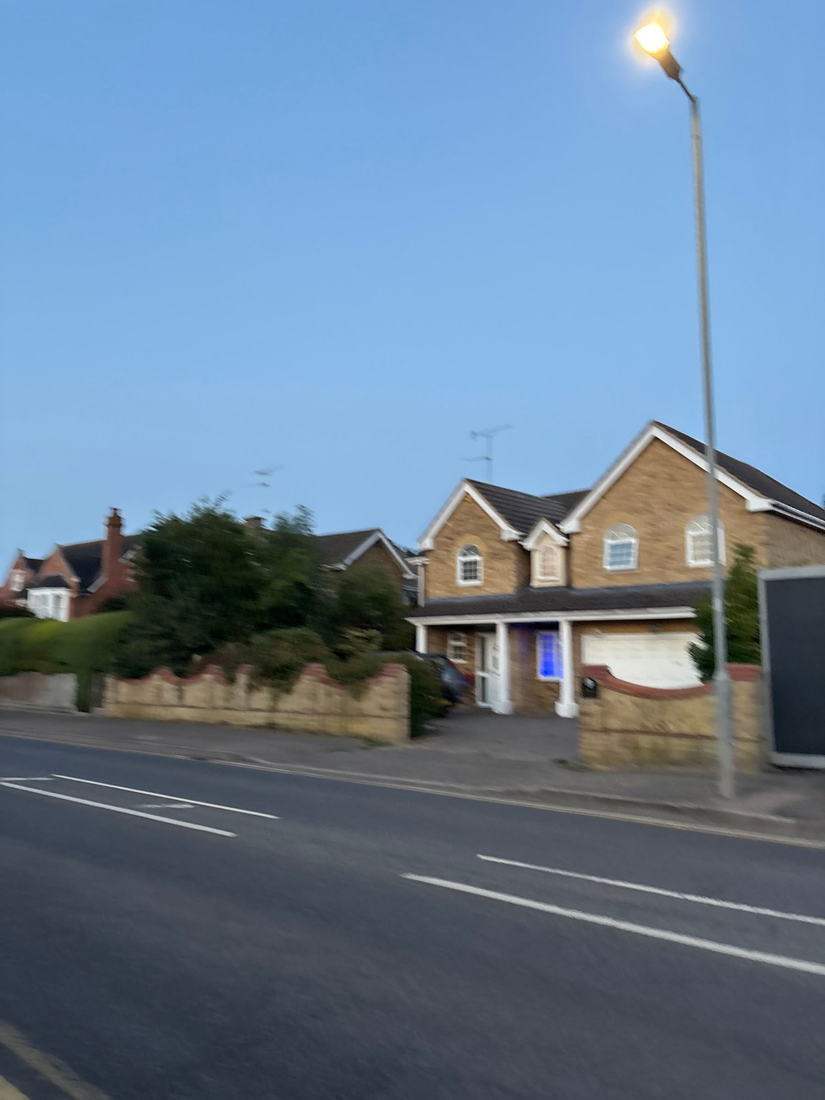 Chelmsford streets and a military cadets association at dusk