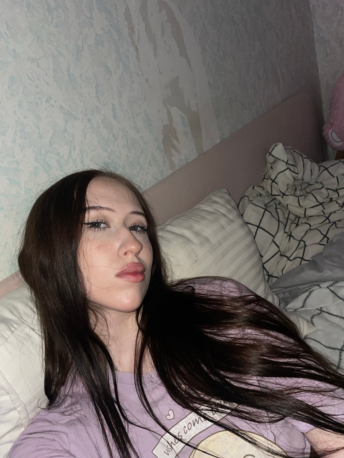 Bedroom selfie session in Votkinsk, Russia