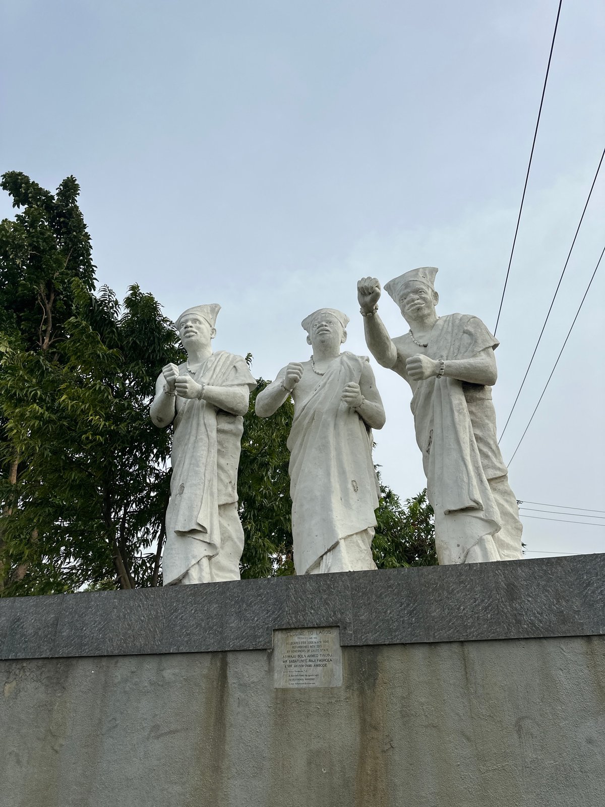 Statues and urban scenes documented in Ikeja, Nigeria
