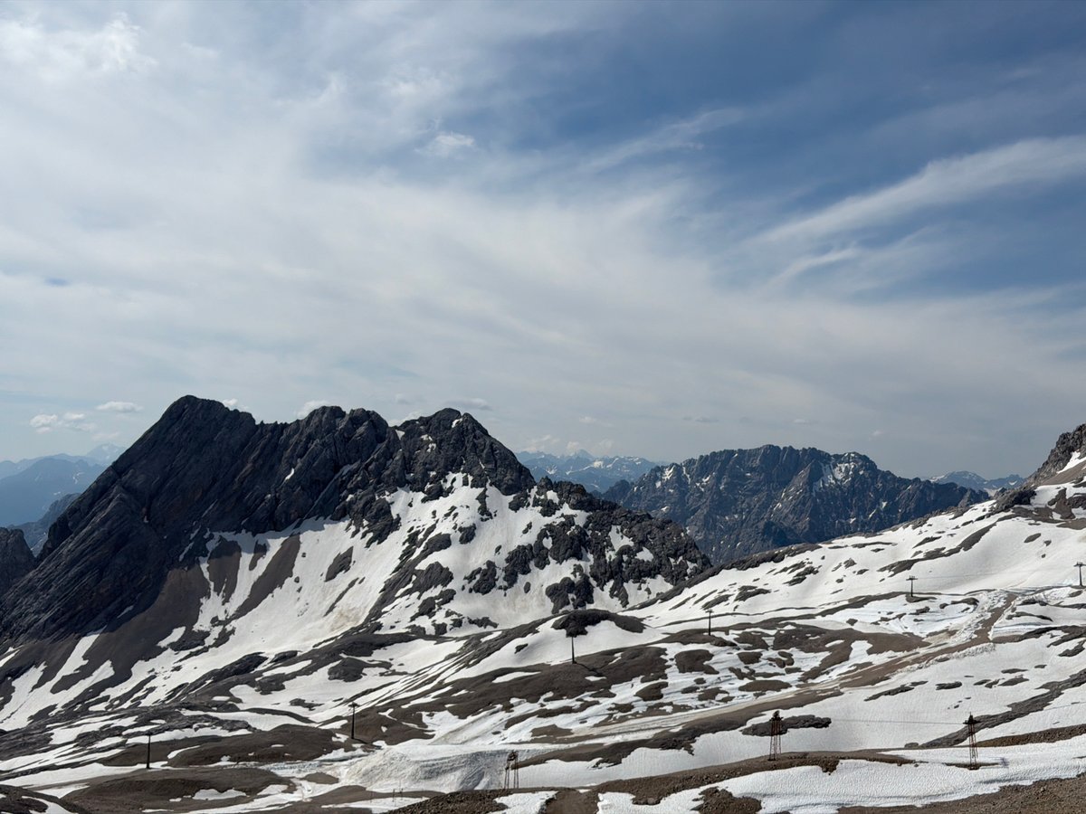 Summer morning at the Zugspitze summit, Garmisch-Partenkirchen
