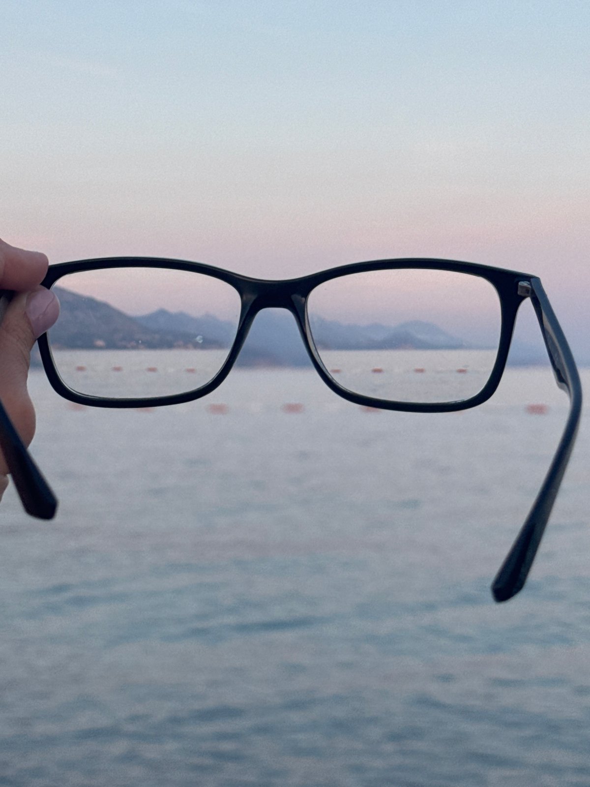 Evening beach documentation captured in Prijevor Montenegro coastal setting