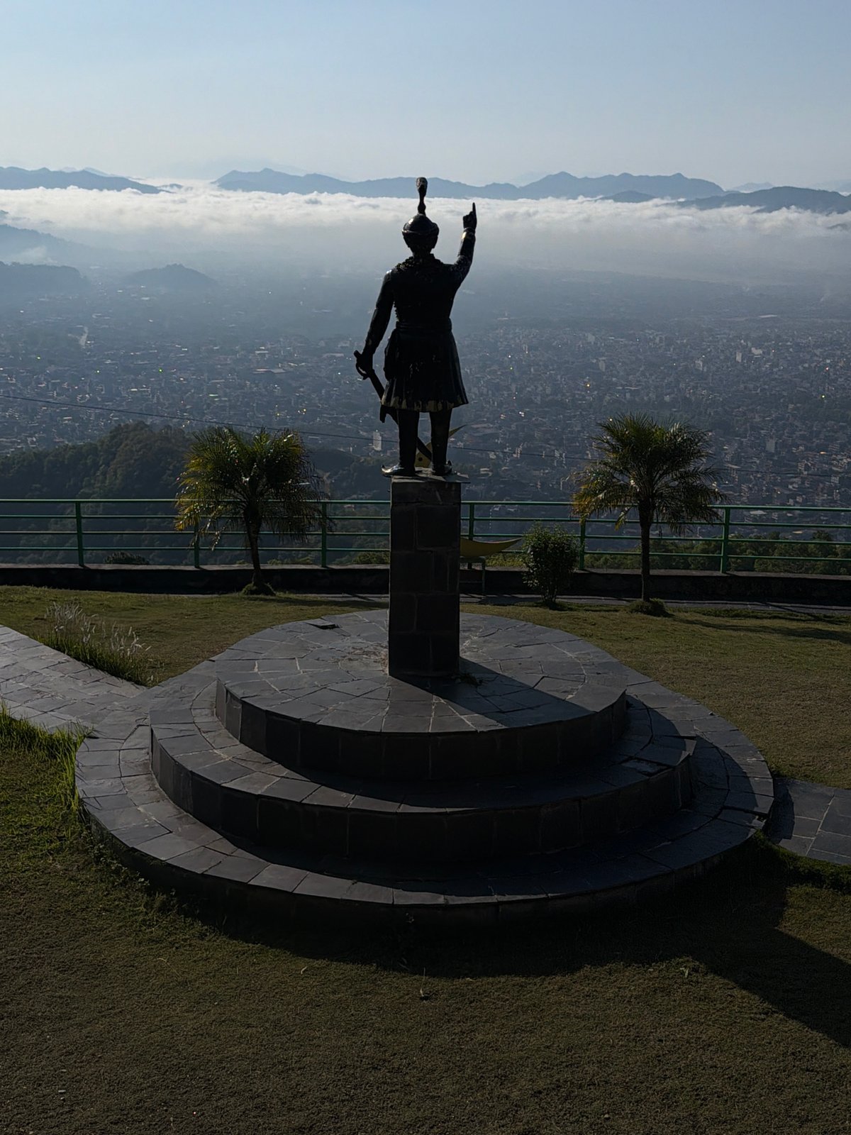 Himalayan mountain view documented in Pokhara, Nepal