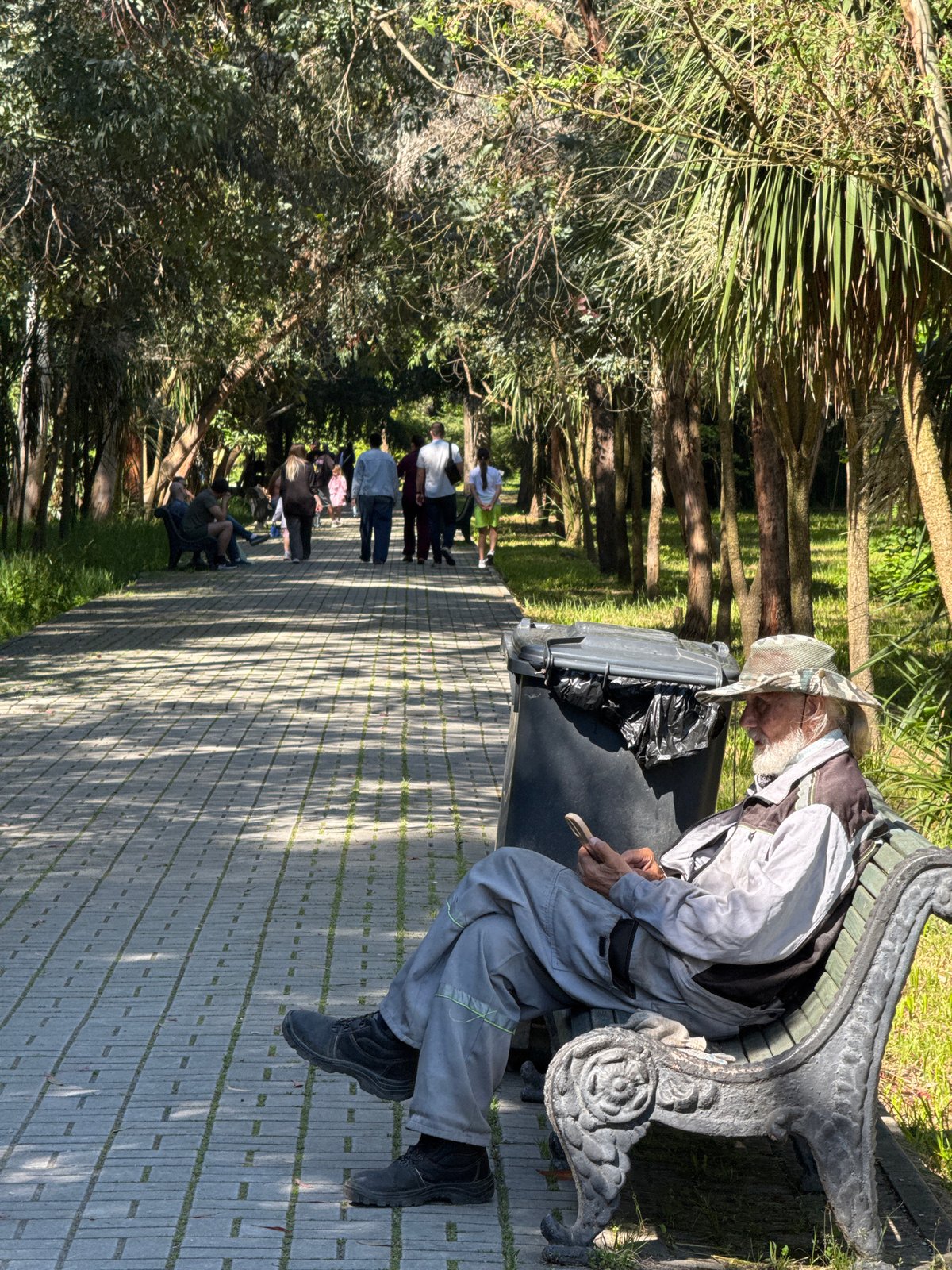 Park visitors enjoy leisurely afternoon in Sirius, Russia