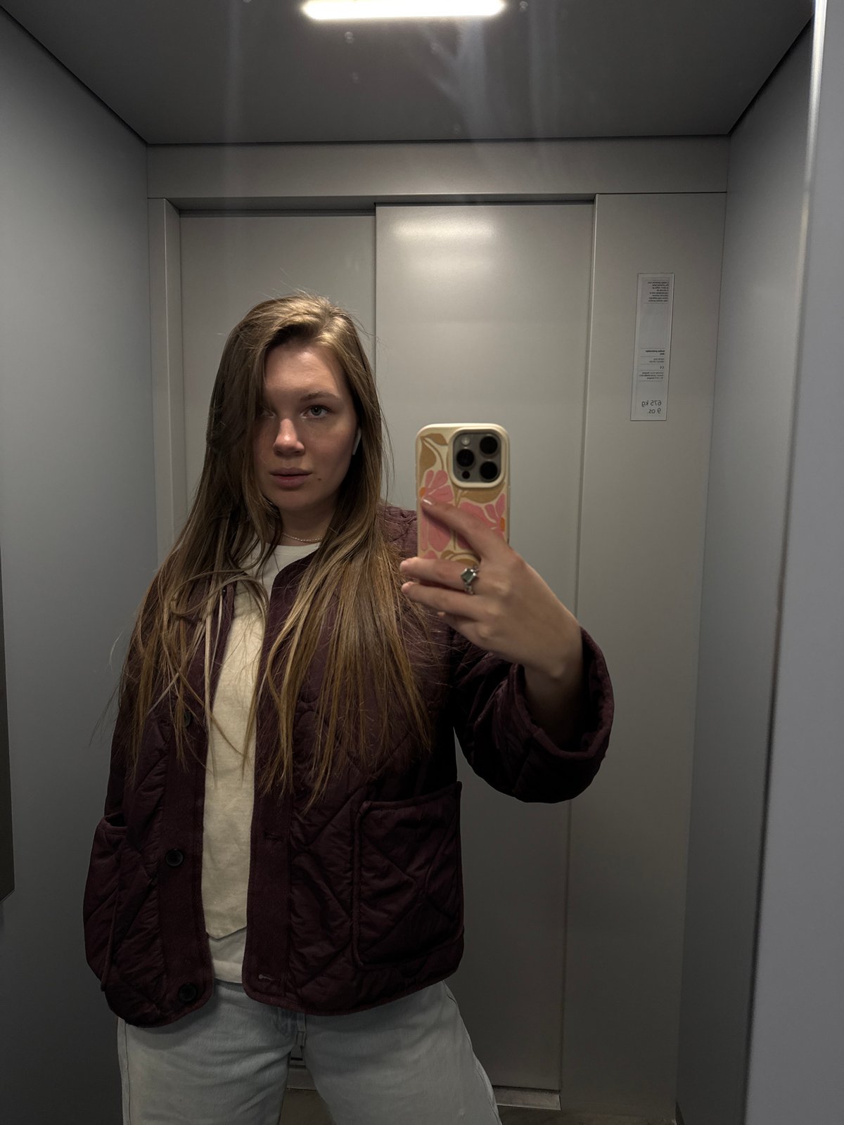 Woman takes selfies indoors in Belgrade suburb