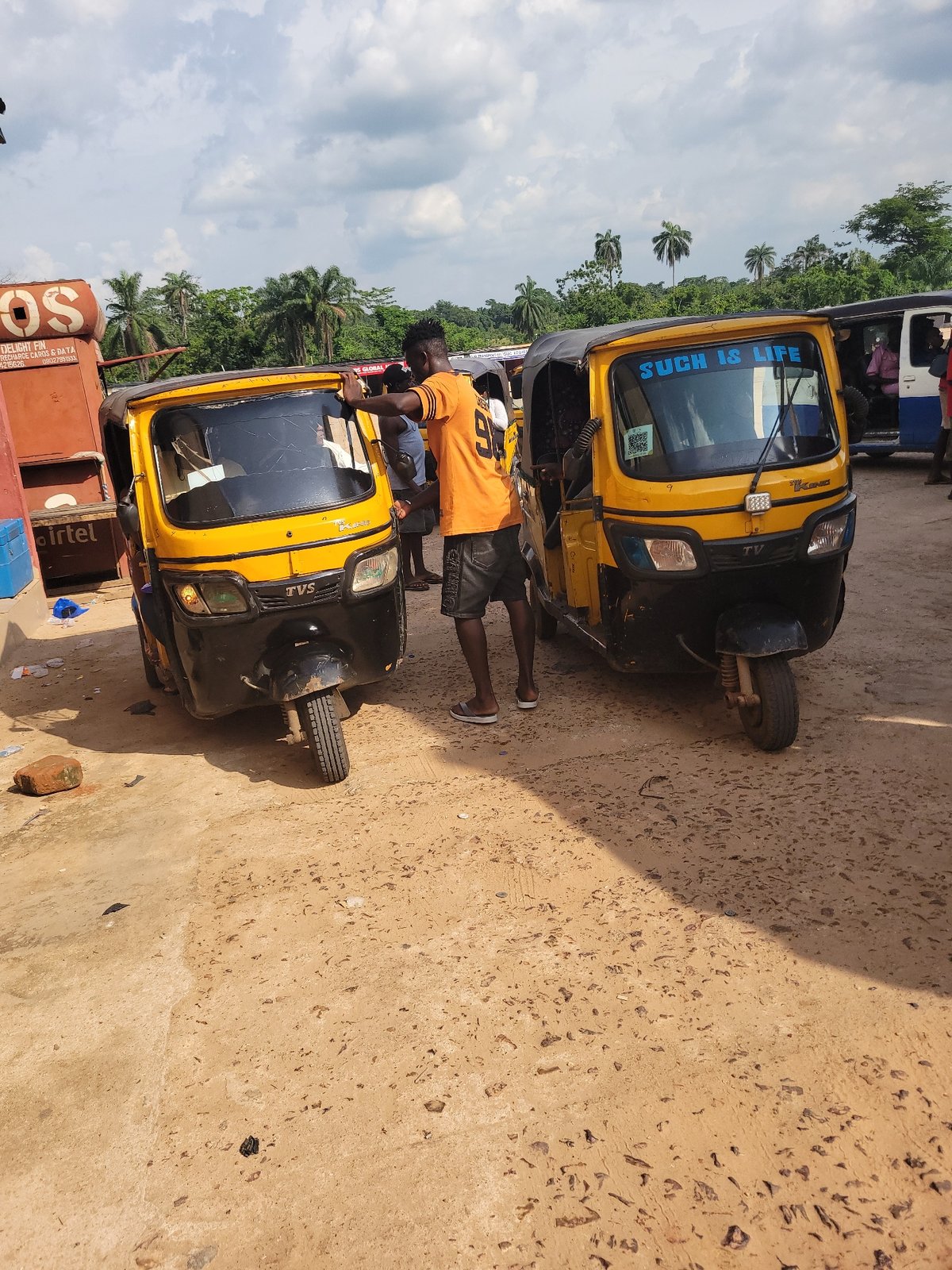 Afternoon street life in Egbagu, Nigeria